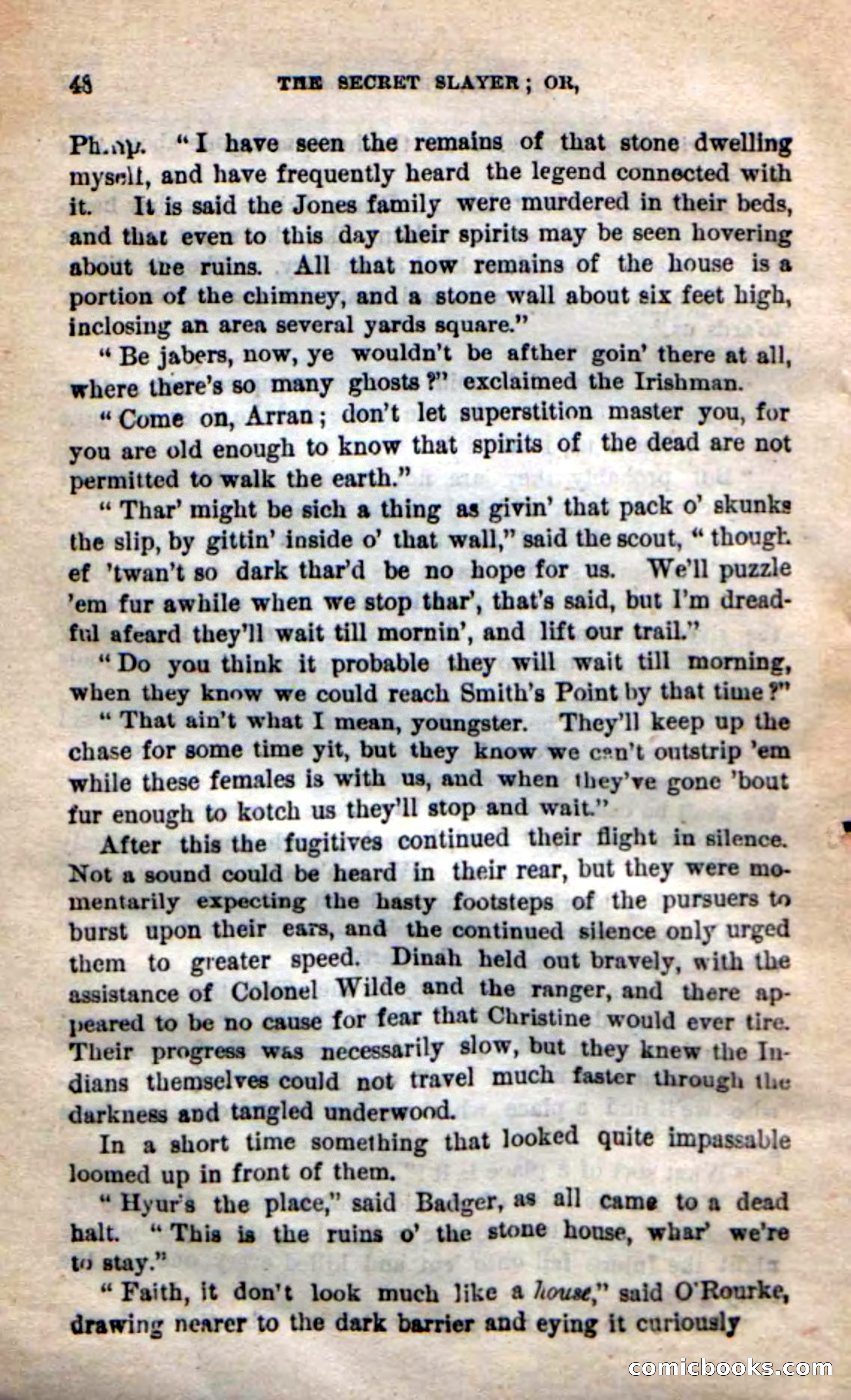 Beadle's New Dime Novels: 'Dingle, the Outlaw' — page 44 of 100