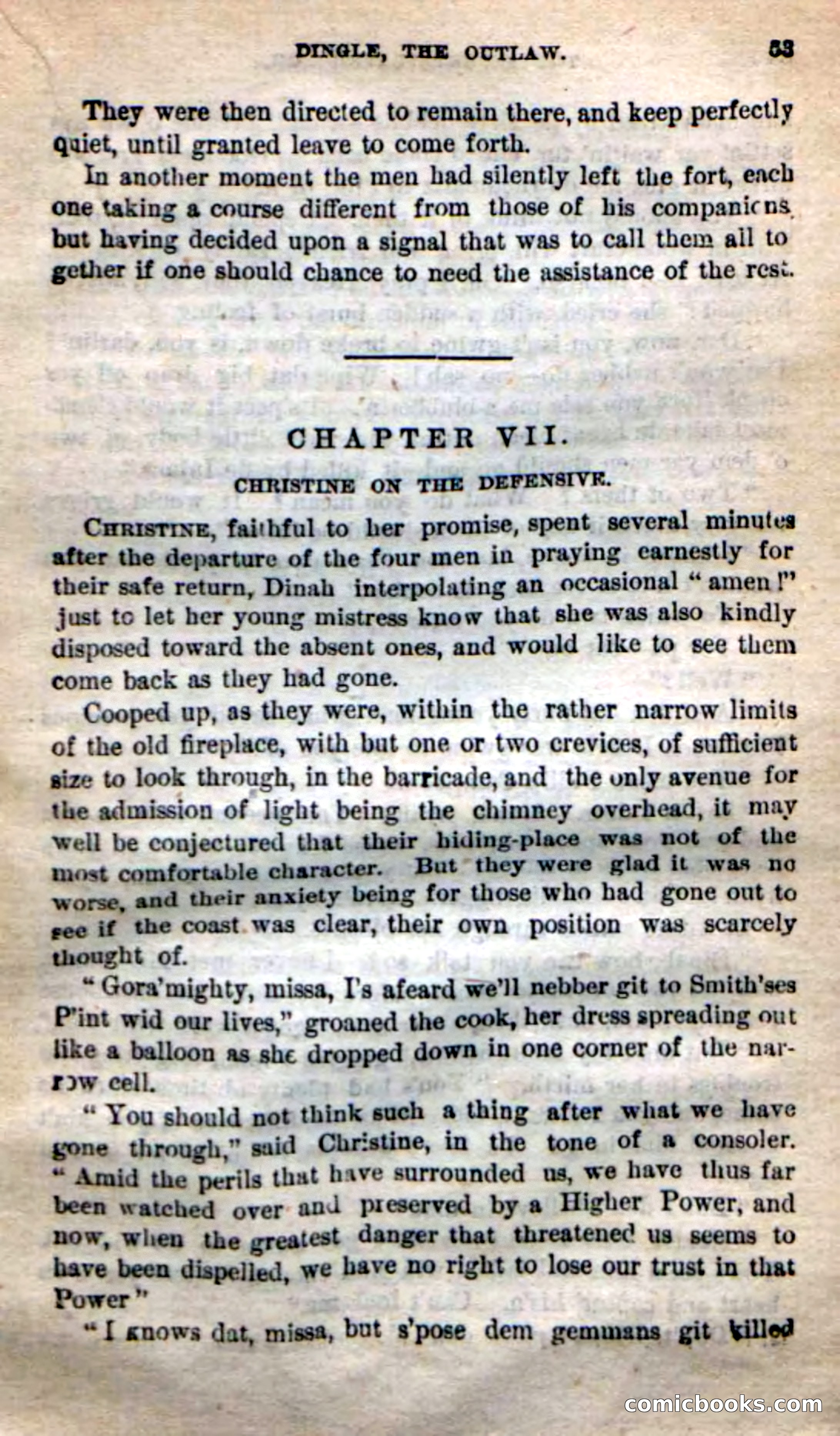 Beadle's New Dime Novels: 'Dingle, the Outlaw' — page 49 of 100