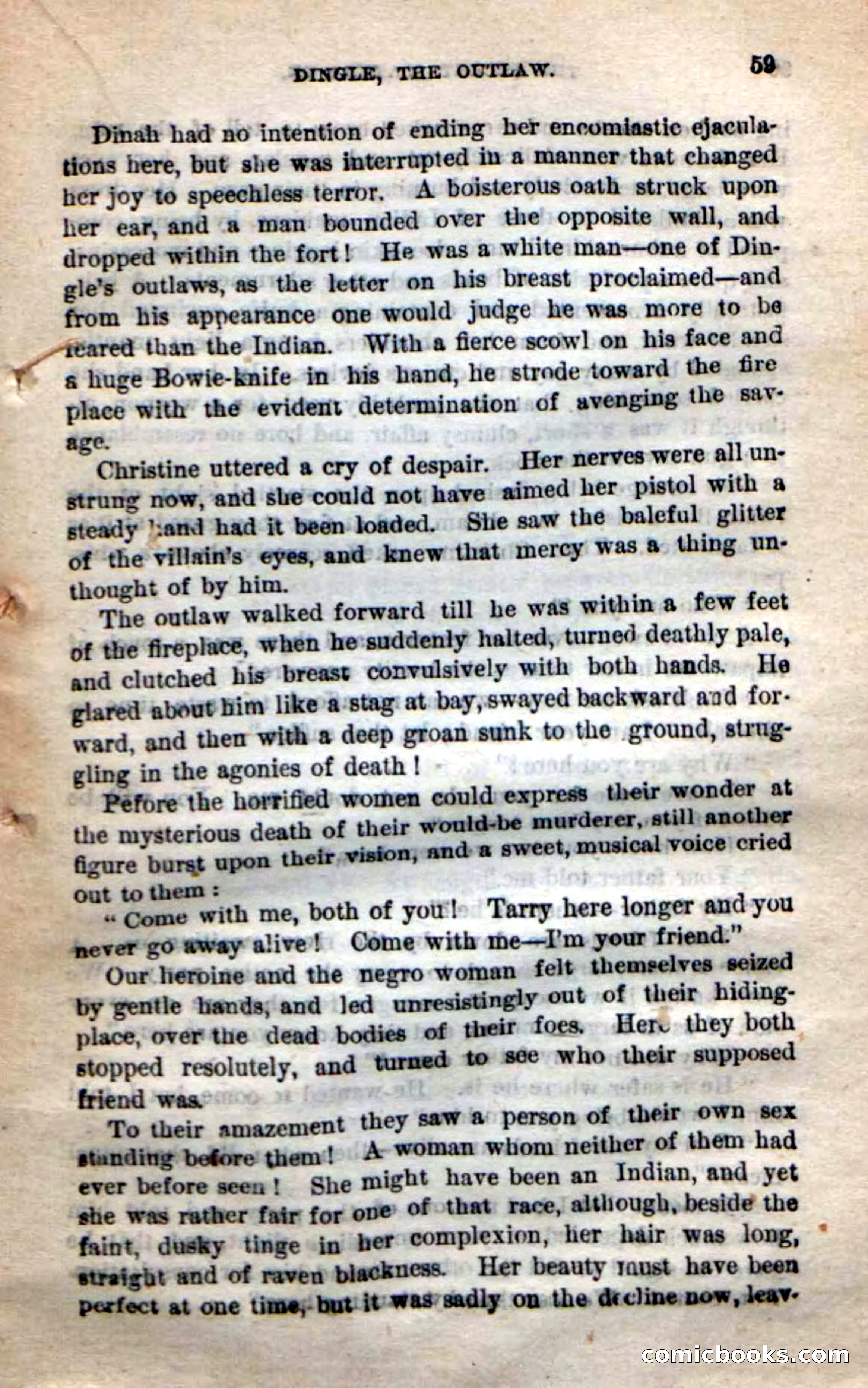 Beadle's New Dime Novels: 'Dingle, the Outlaw' — page 55 of 100