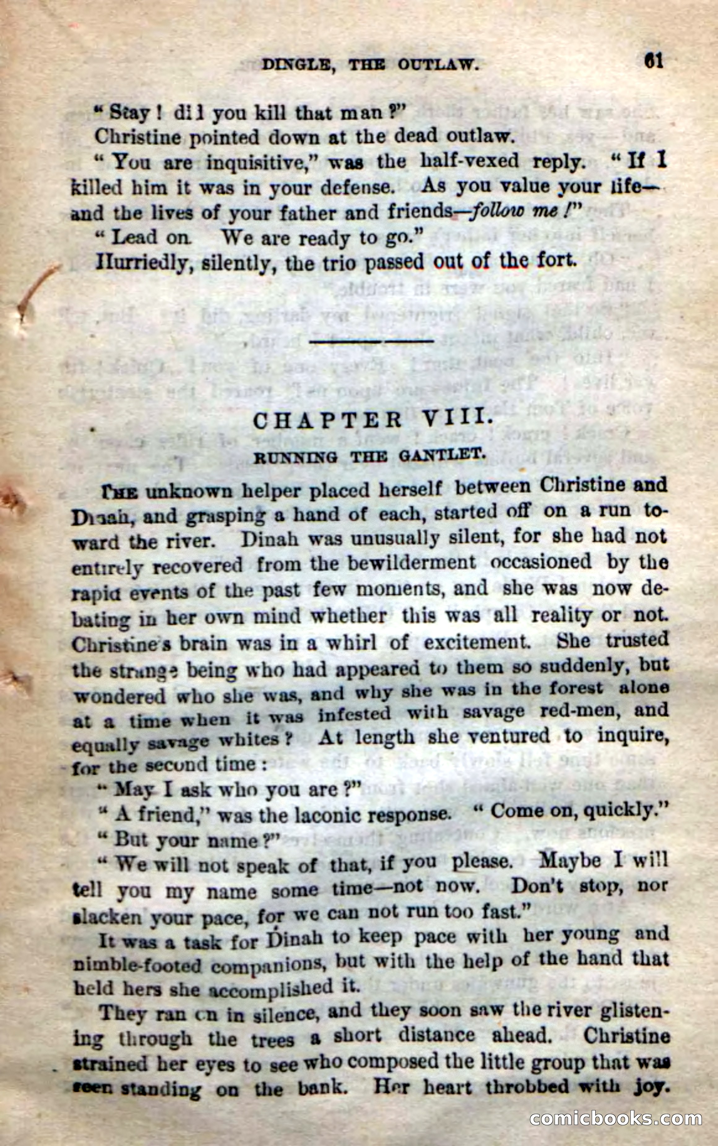 Beadle's New Dime Novels: 'Dingle, the Outlaw' — page 57 of 100