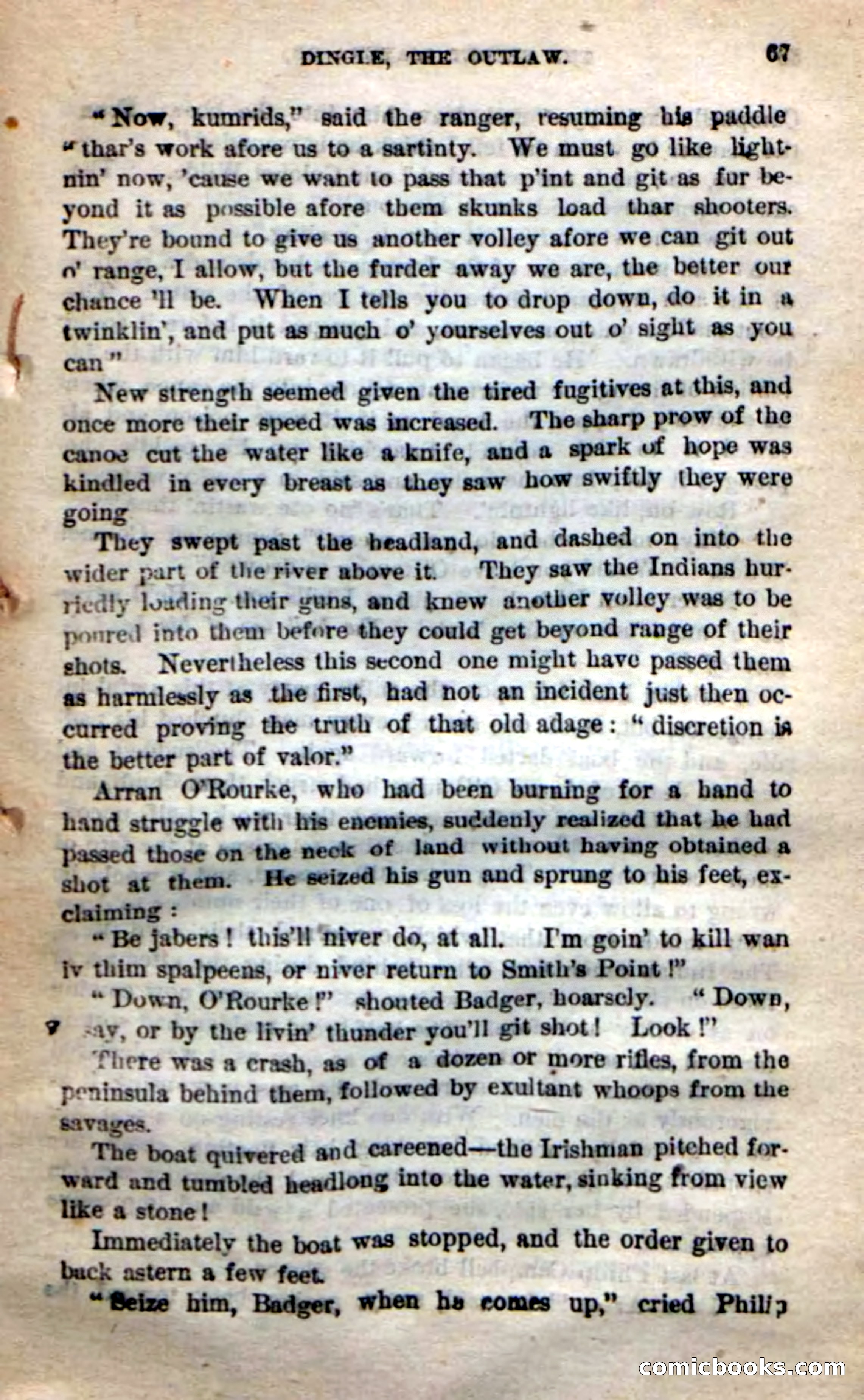 Beadle's New Dime Novels: 'Dingle, the Outlaw' — page 63 of 100