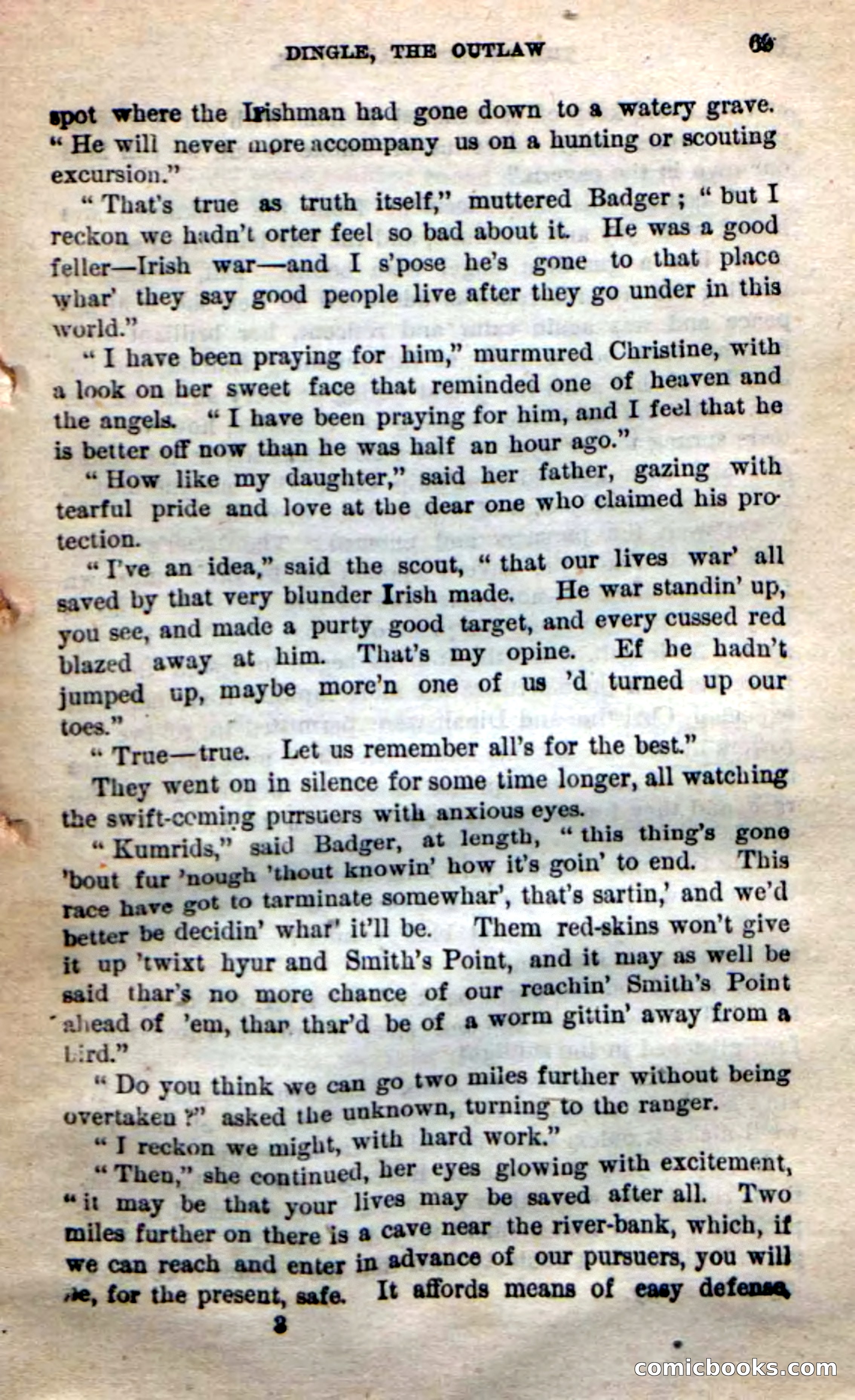 Beadle's New Dime Novels: 'Dingle, the Outlaw' — page 65 of 100