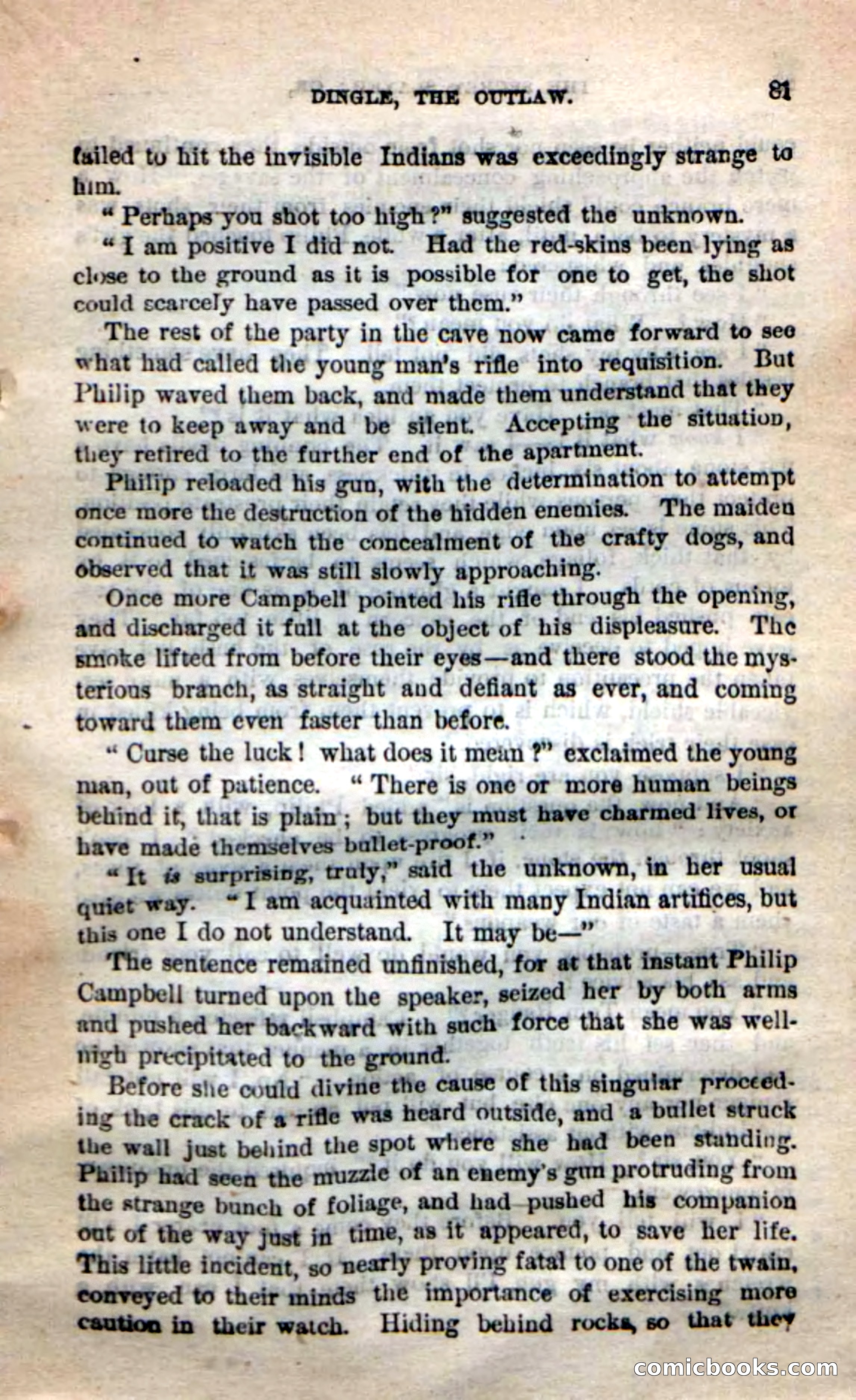Beadle's New Dime Novels: 'Dingle, the Outlaw' — page 77 of 100