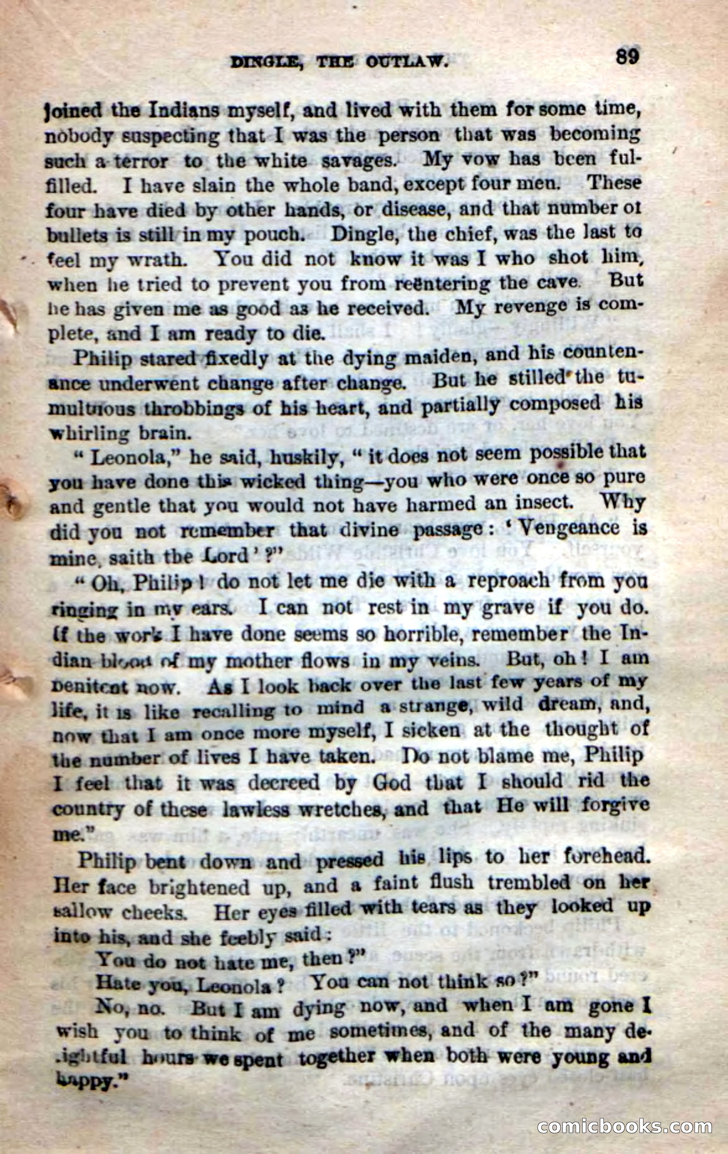 Beadle's New Dime Novels: 'Dingle, the Outlaw' — page 85 of 100