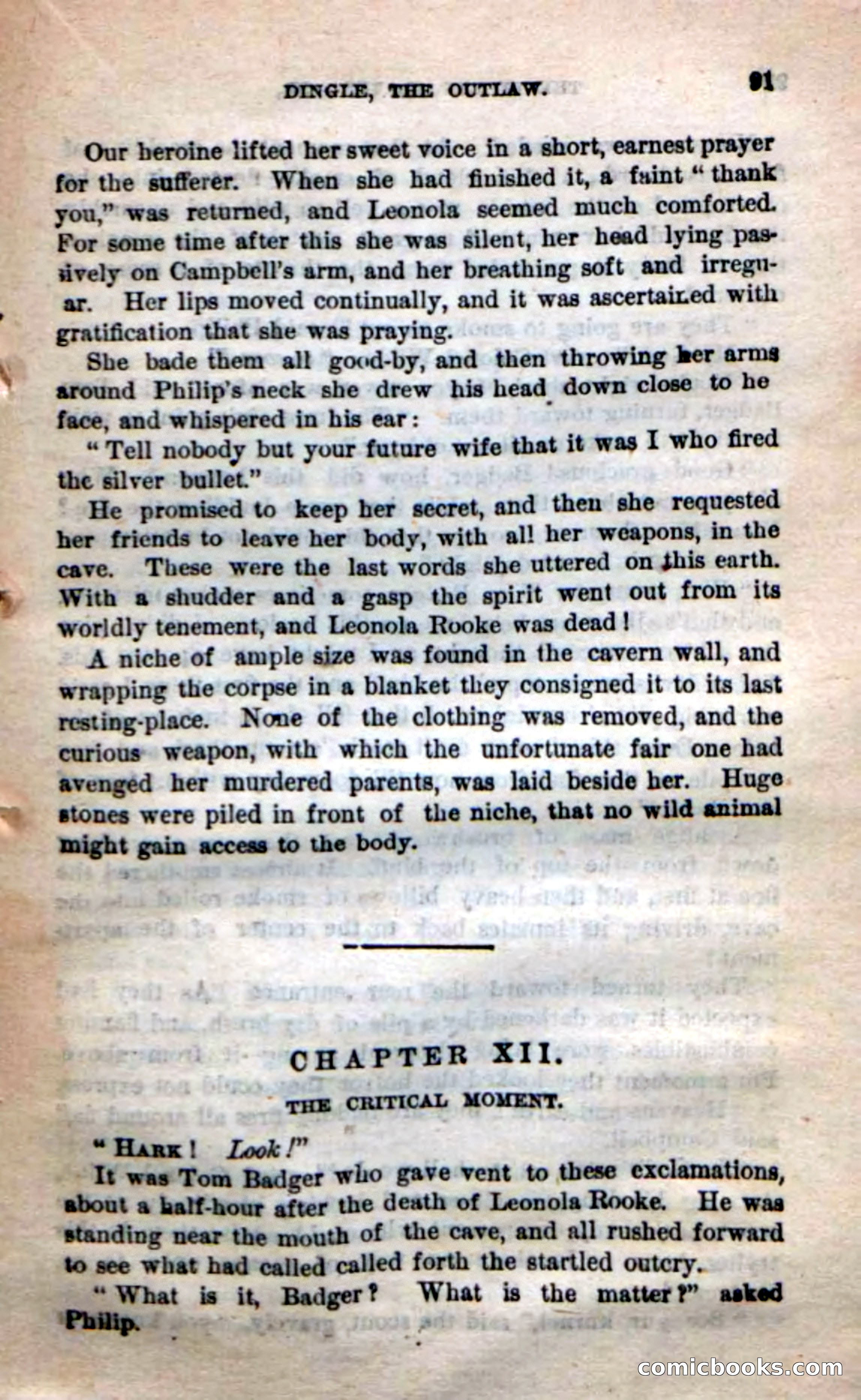 Beadle's New Dime Novels: 'Dingle, the Outlaw' — page 87 of 100