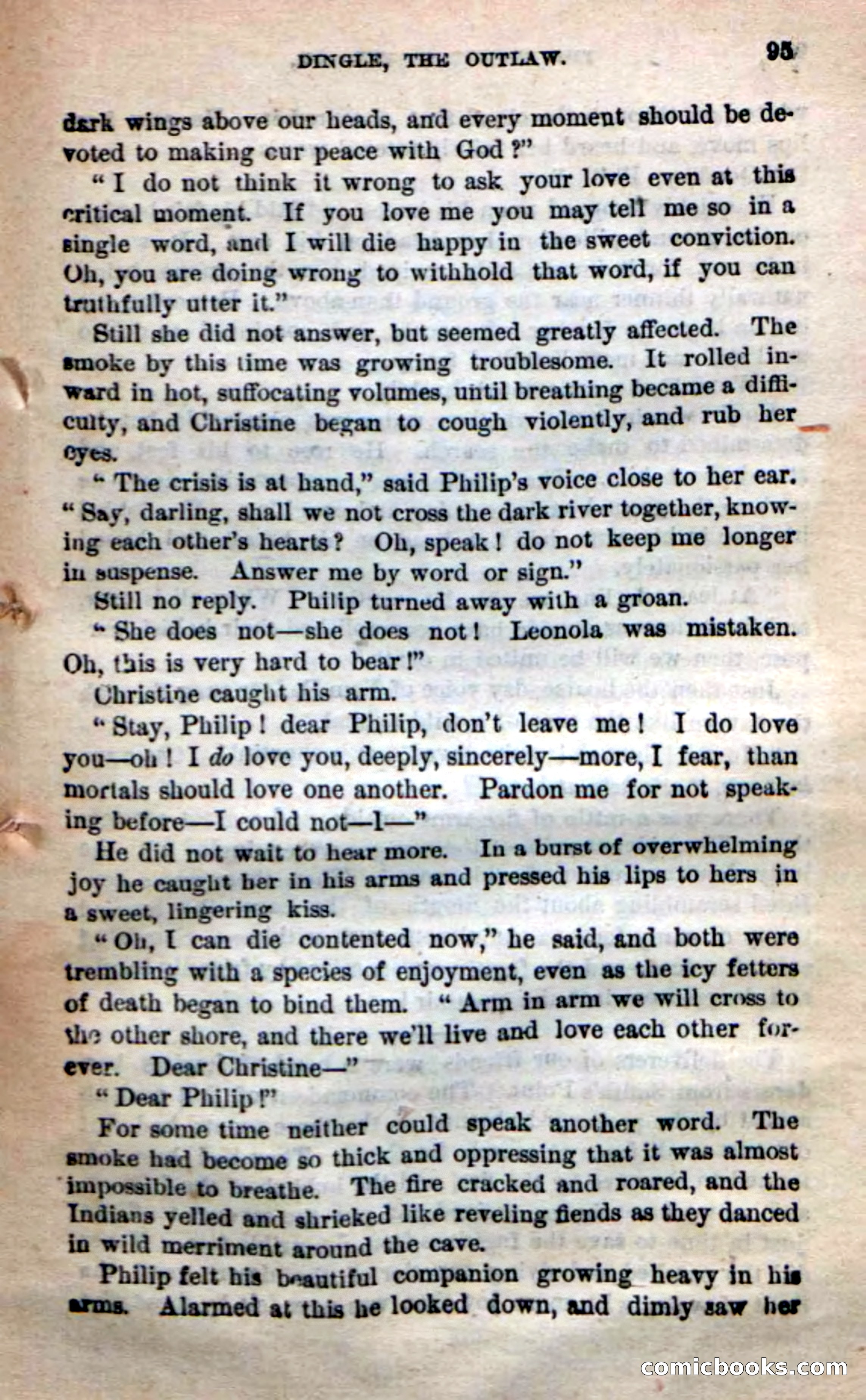 Beadle's New Dime Novels: 'Dingle, the Outlaw' — page 91 of 100