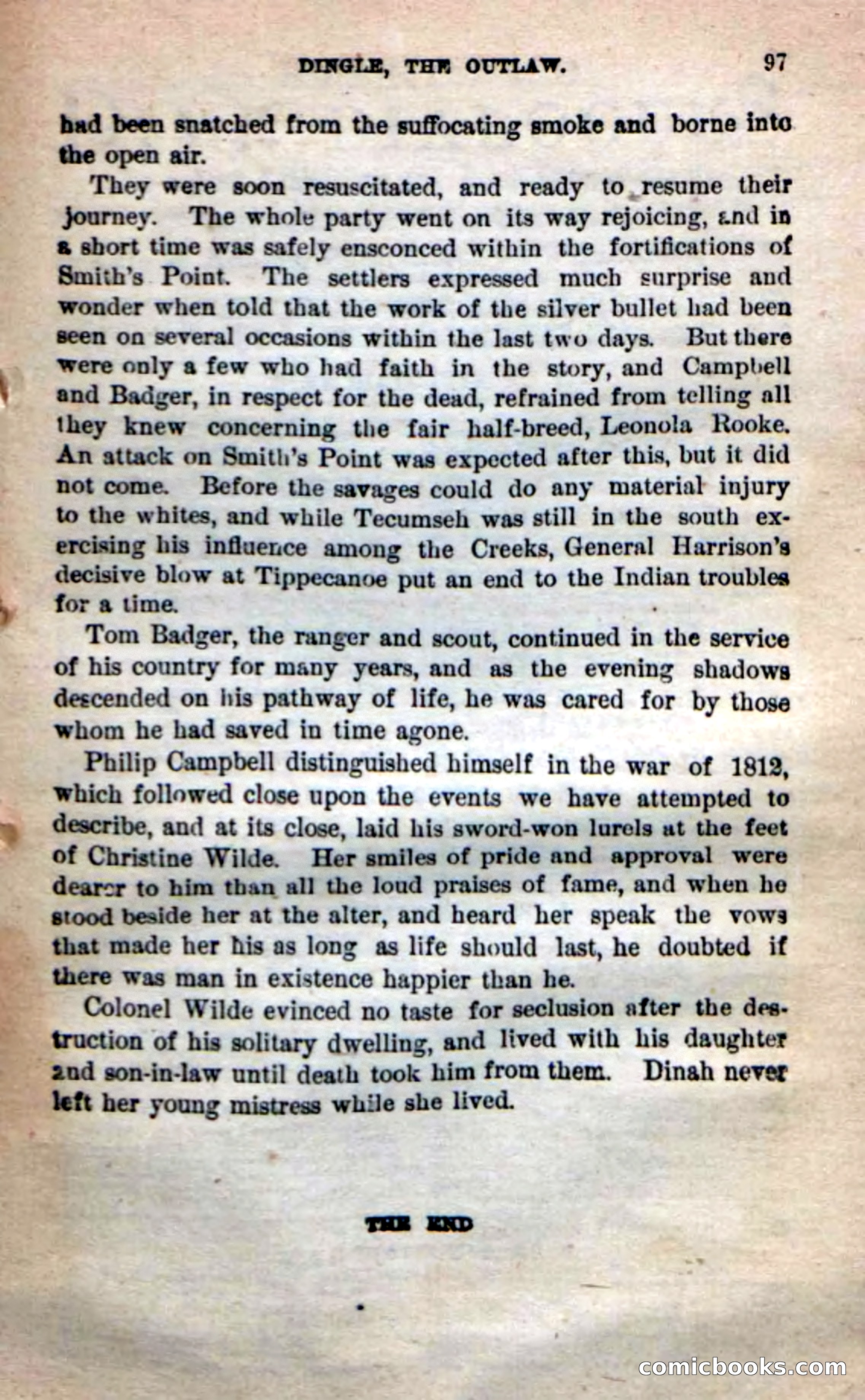 Beadle's New Dime Novels: 'Dingle, the Outlaw' — page 93 of 100