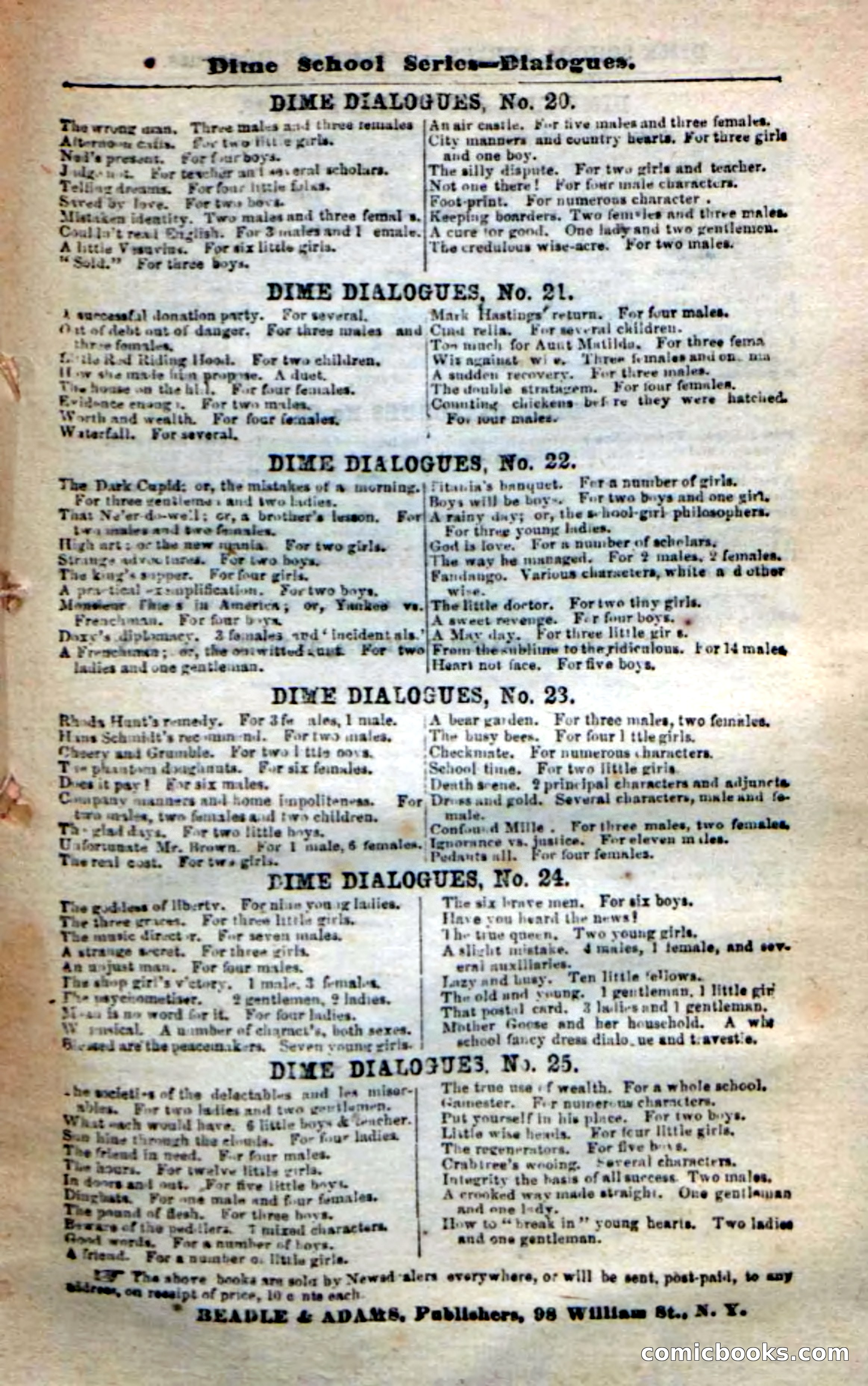 Beadle's New Dime Novels: 'Dingle, the Outlaw' — page 97 of 100