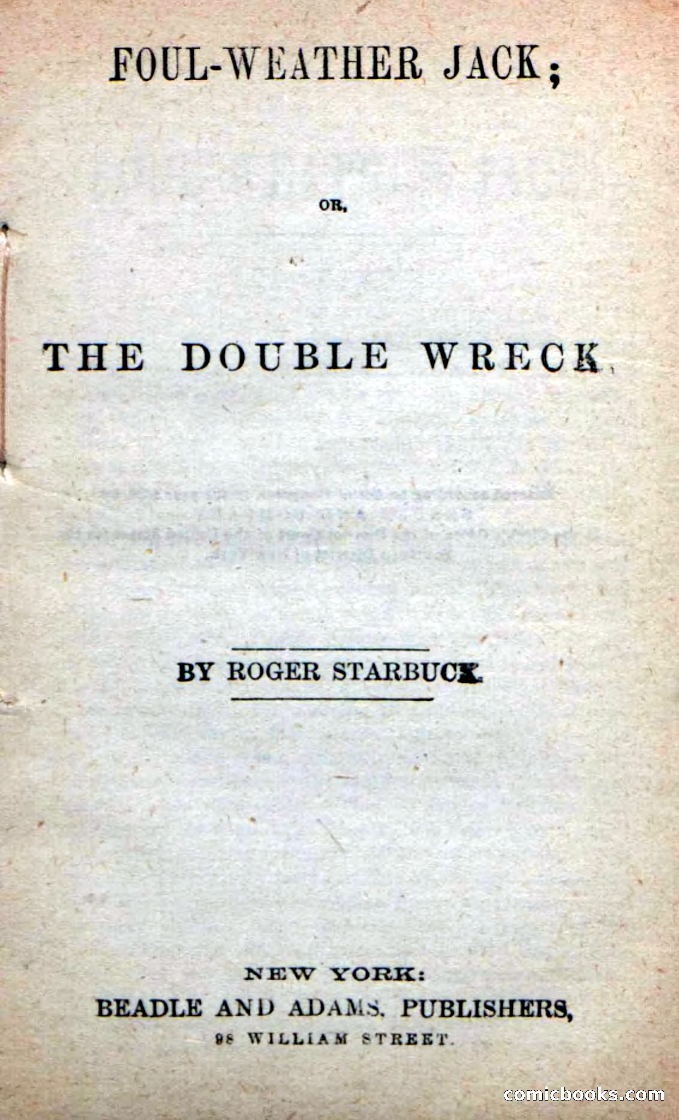 Beadle's New Dime Novels: Foul-Weather Jack — page 3 of 100