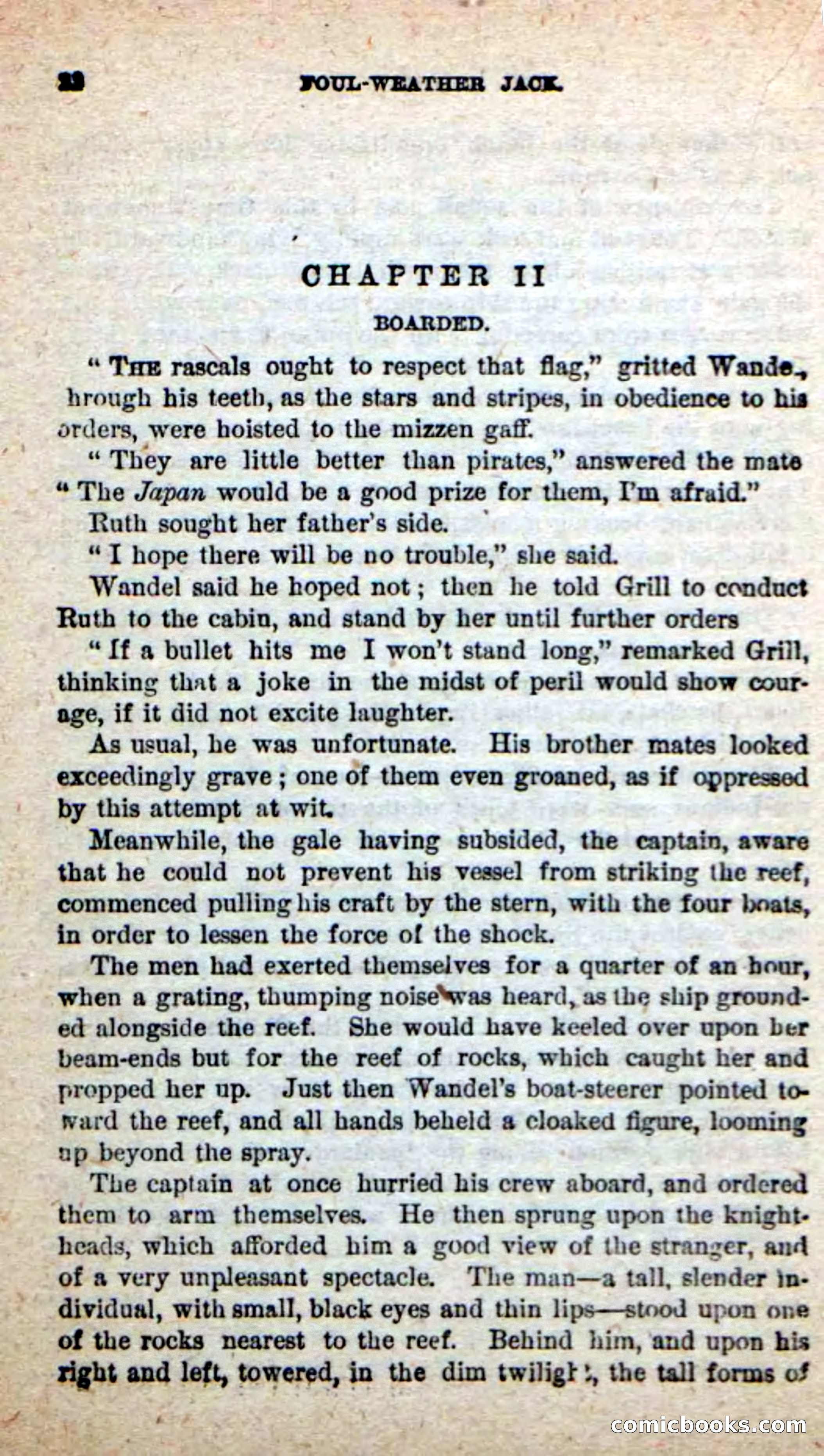 Beadle's New Dime Novels: Foul-Weather Jack — page 18 of 100