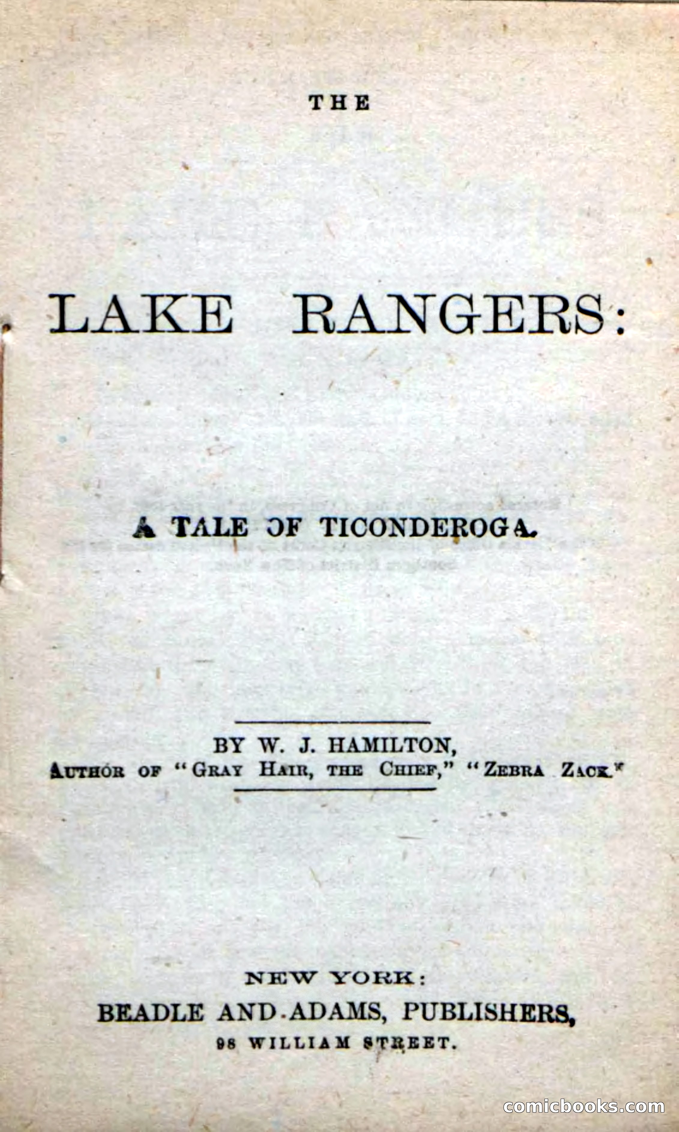 Beadle's New Dime Novels: The Lake Rangers — page 3 of 98