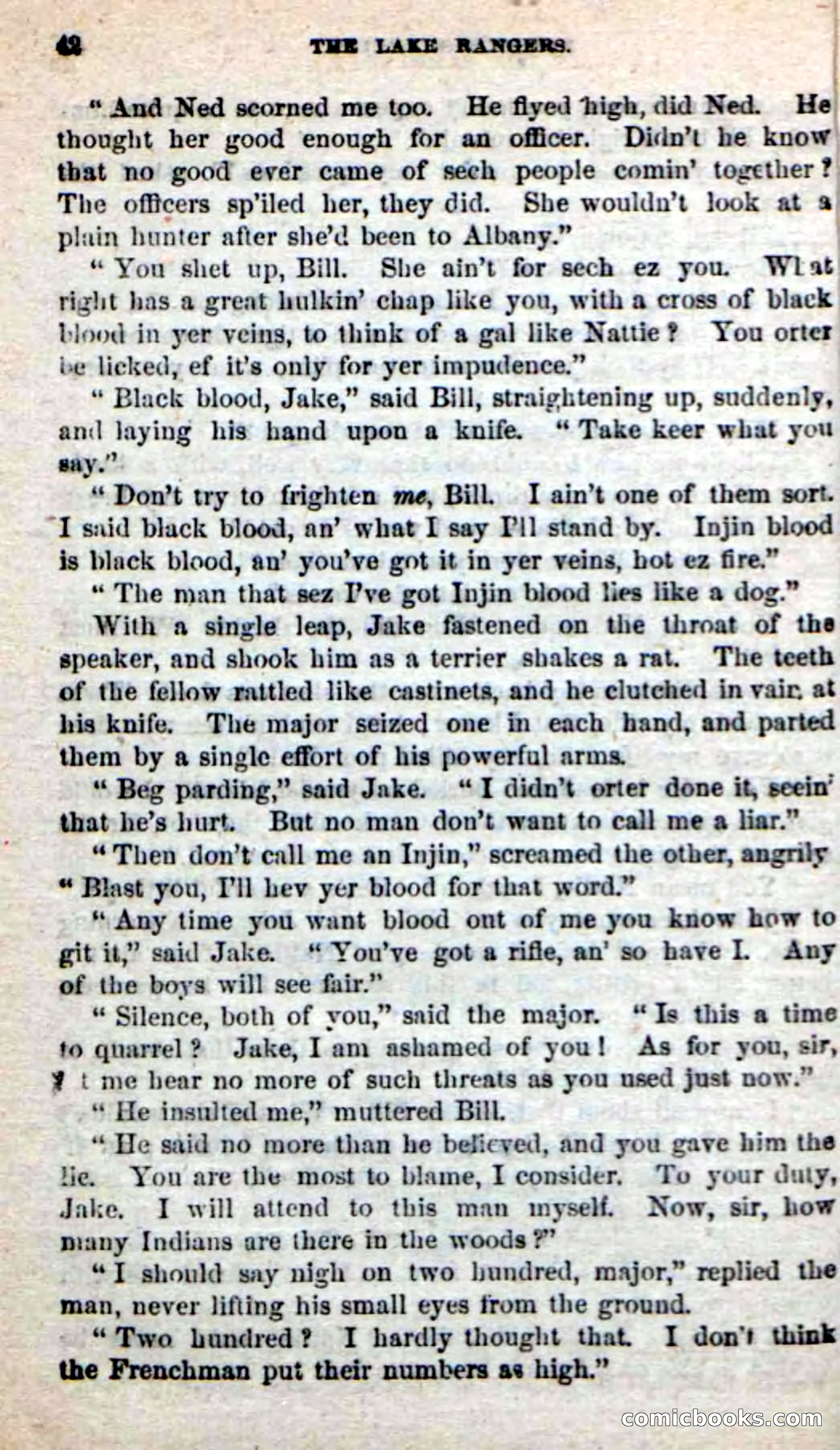 Beadle's New Dime Novels: The Lake Rangers — page 36 of 98