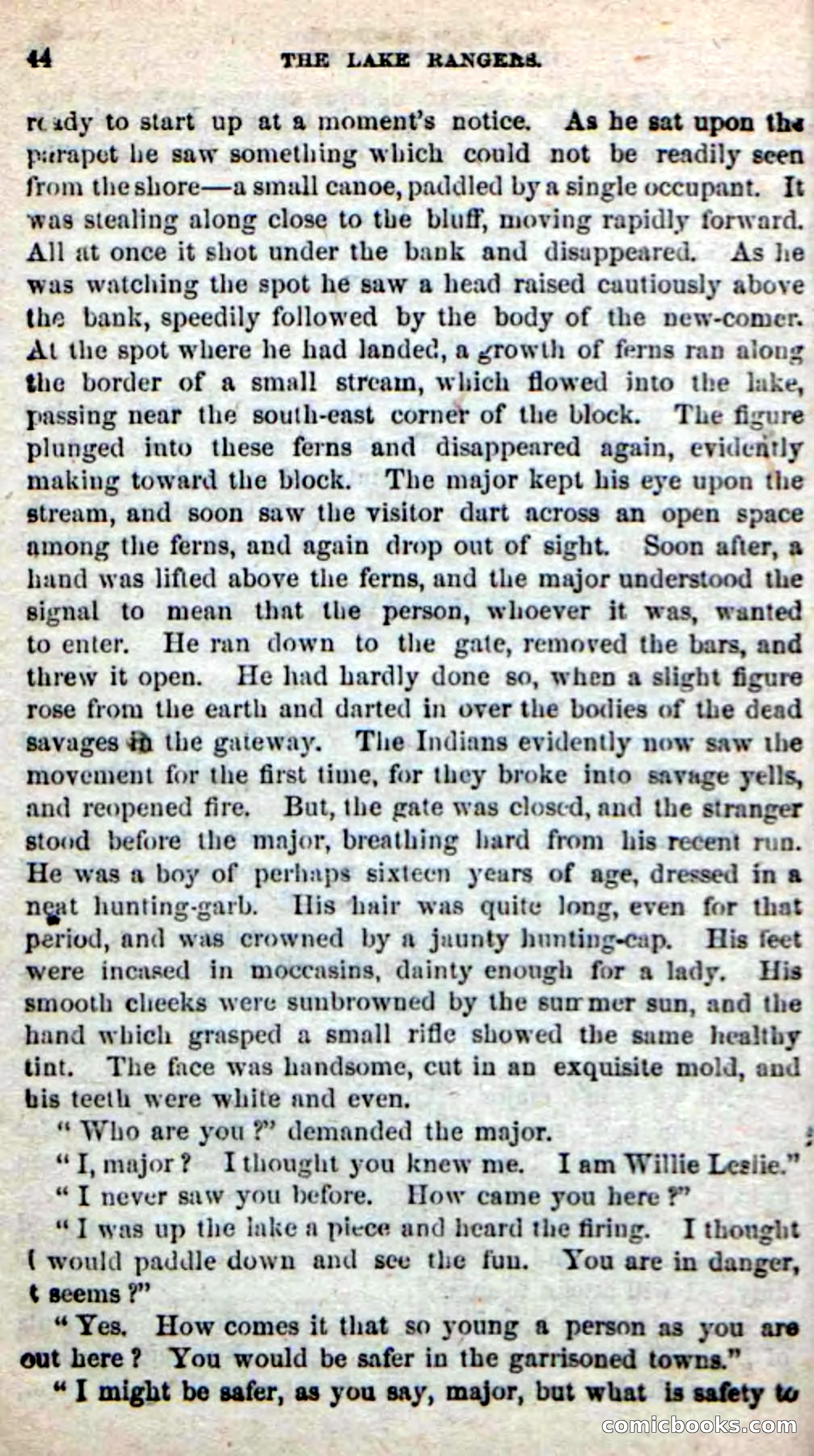 Beadle's New Dime Novels: The Lake Rangers — page 38 of 98