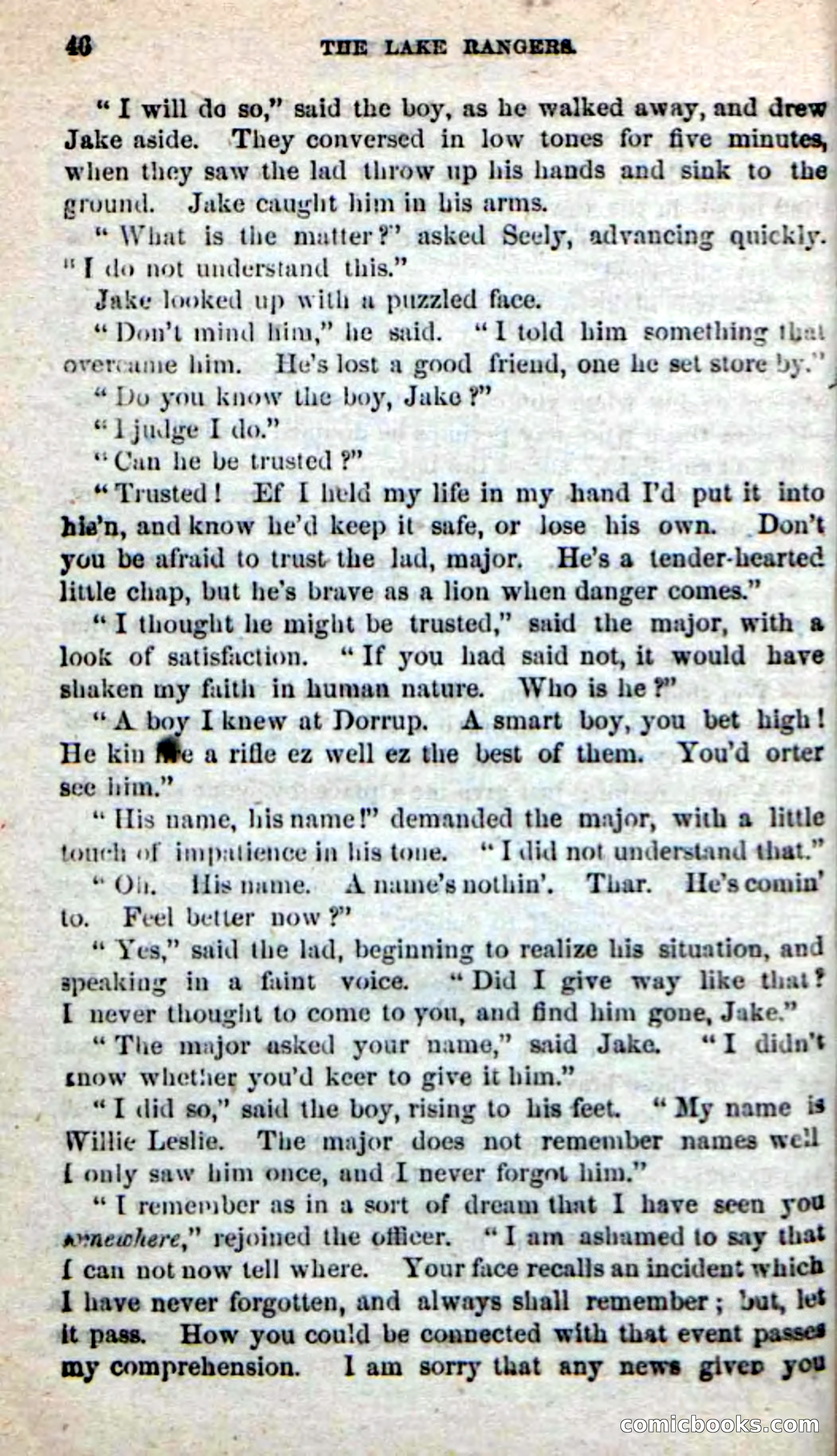 Beadle's New Dime Novels: The Lake Rangers — page 40 of 98