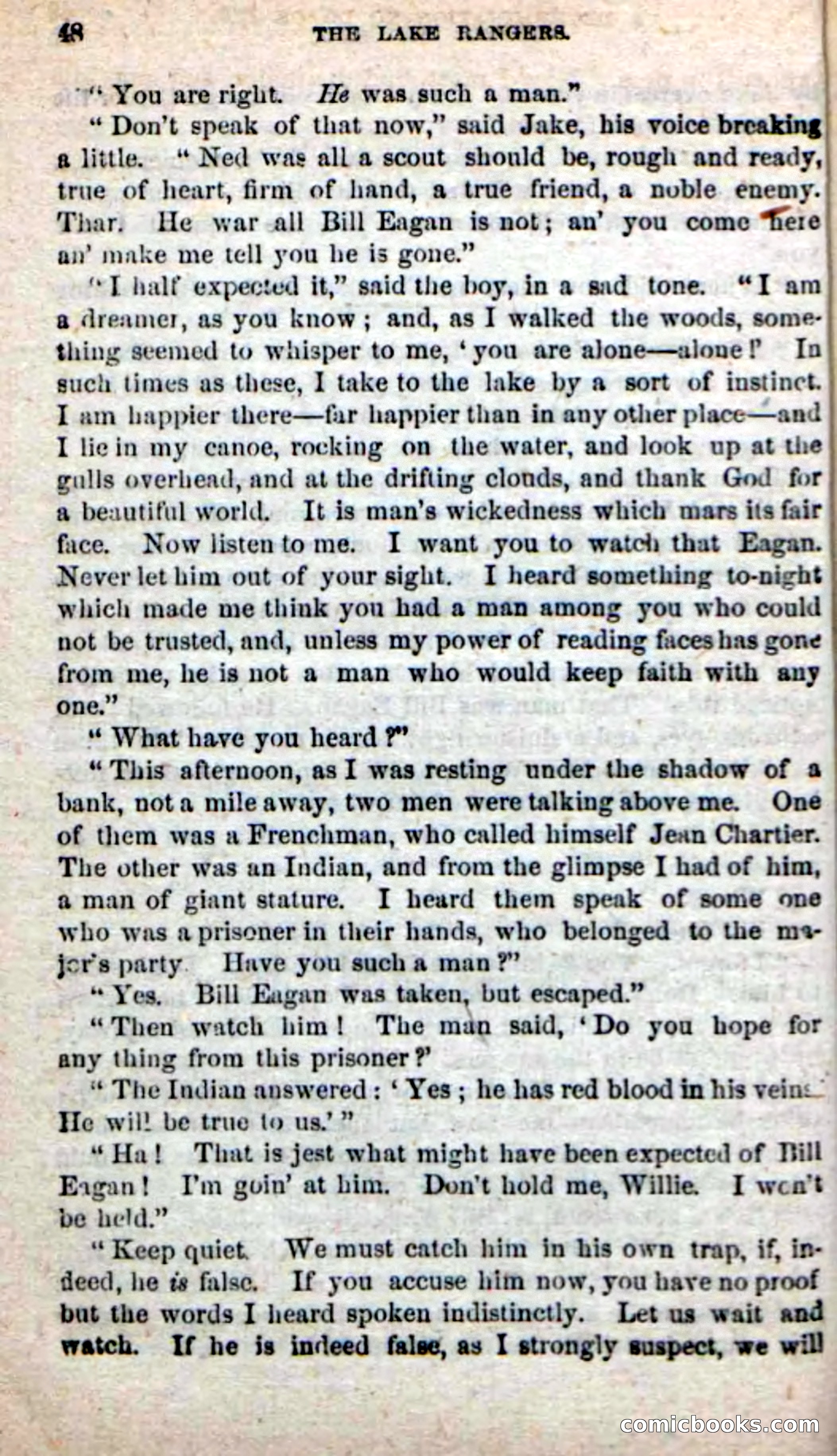 Beadle's New Dime Novels: The Lake Rangers — page 42 of 98