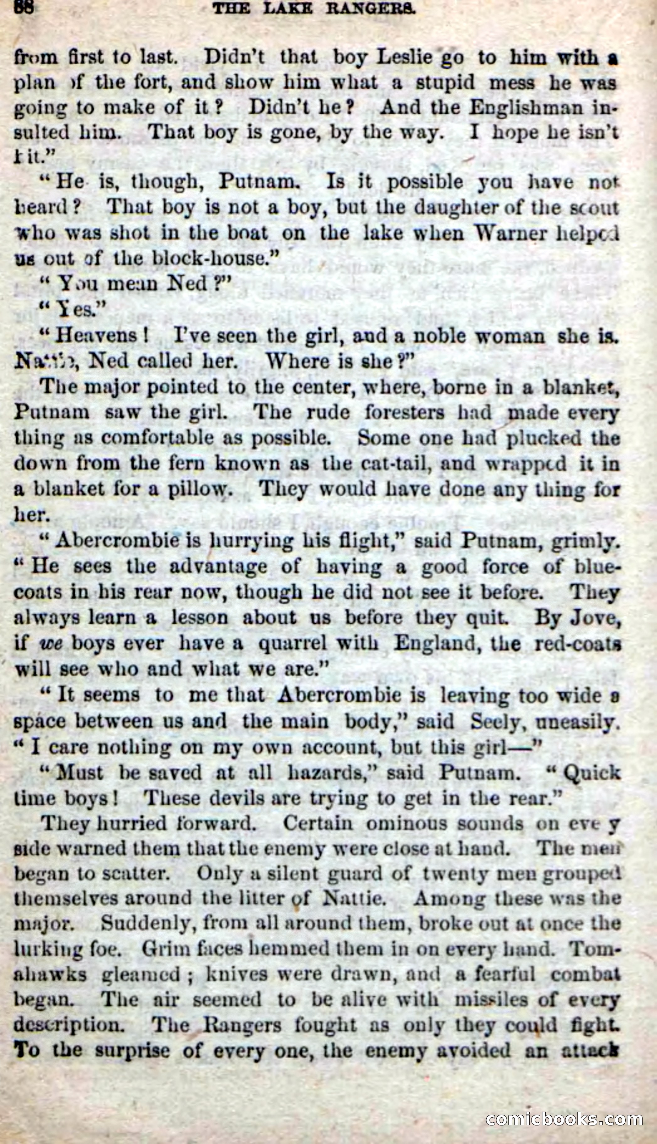 Beadle's New Dime Novels: The Lake Rangers — page 82 of 98