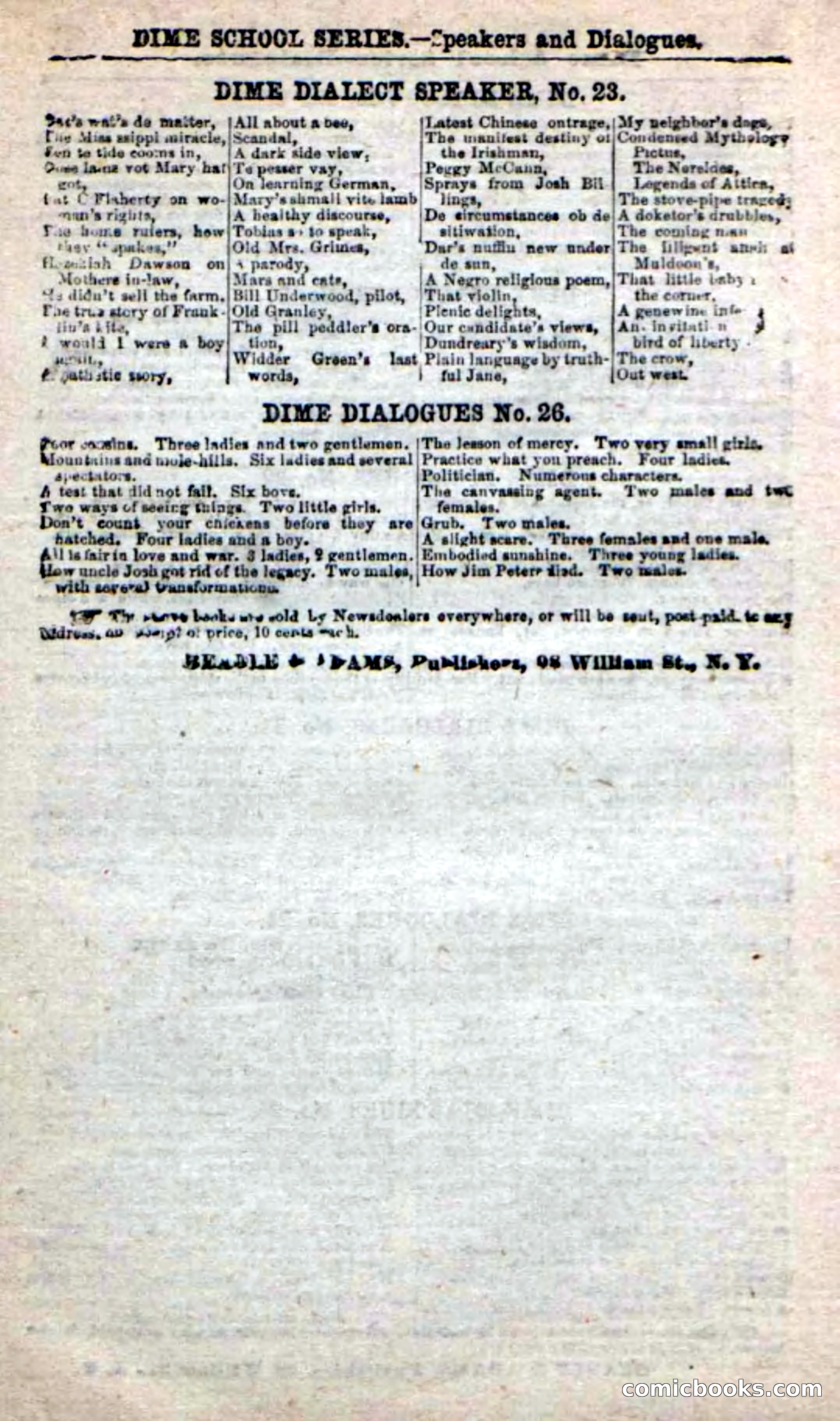 Beadle's New Dime Novels: The Lake Rangers — page 96 of 98