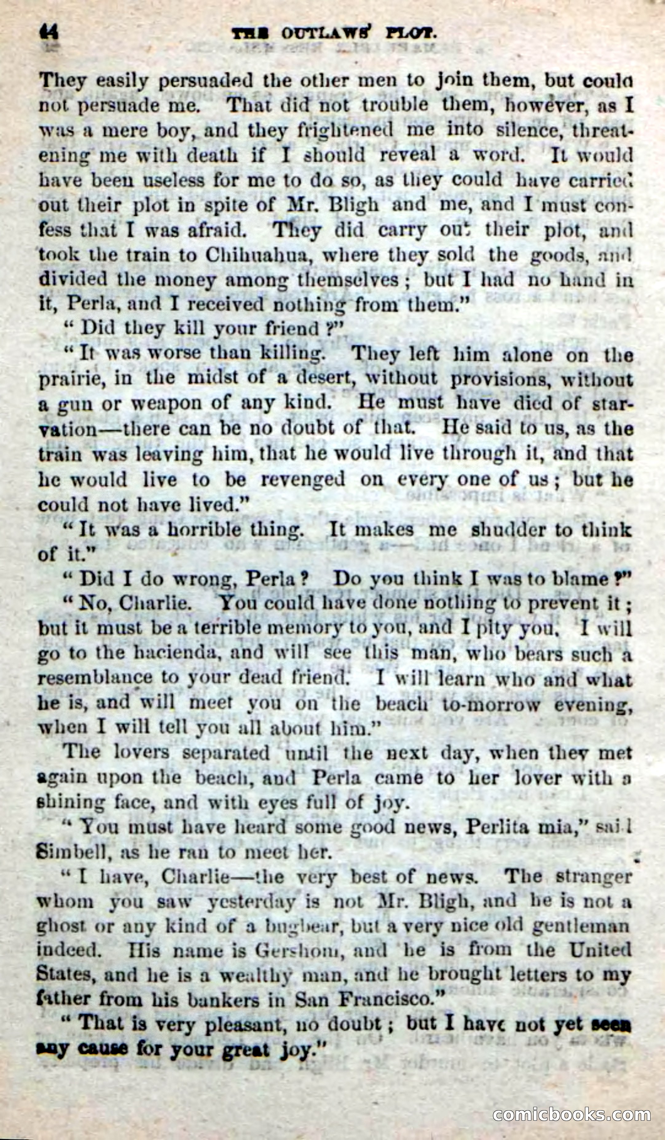 Beadle's New Dime Novels: Alone on the Plains — page 38 of 98