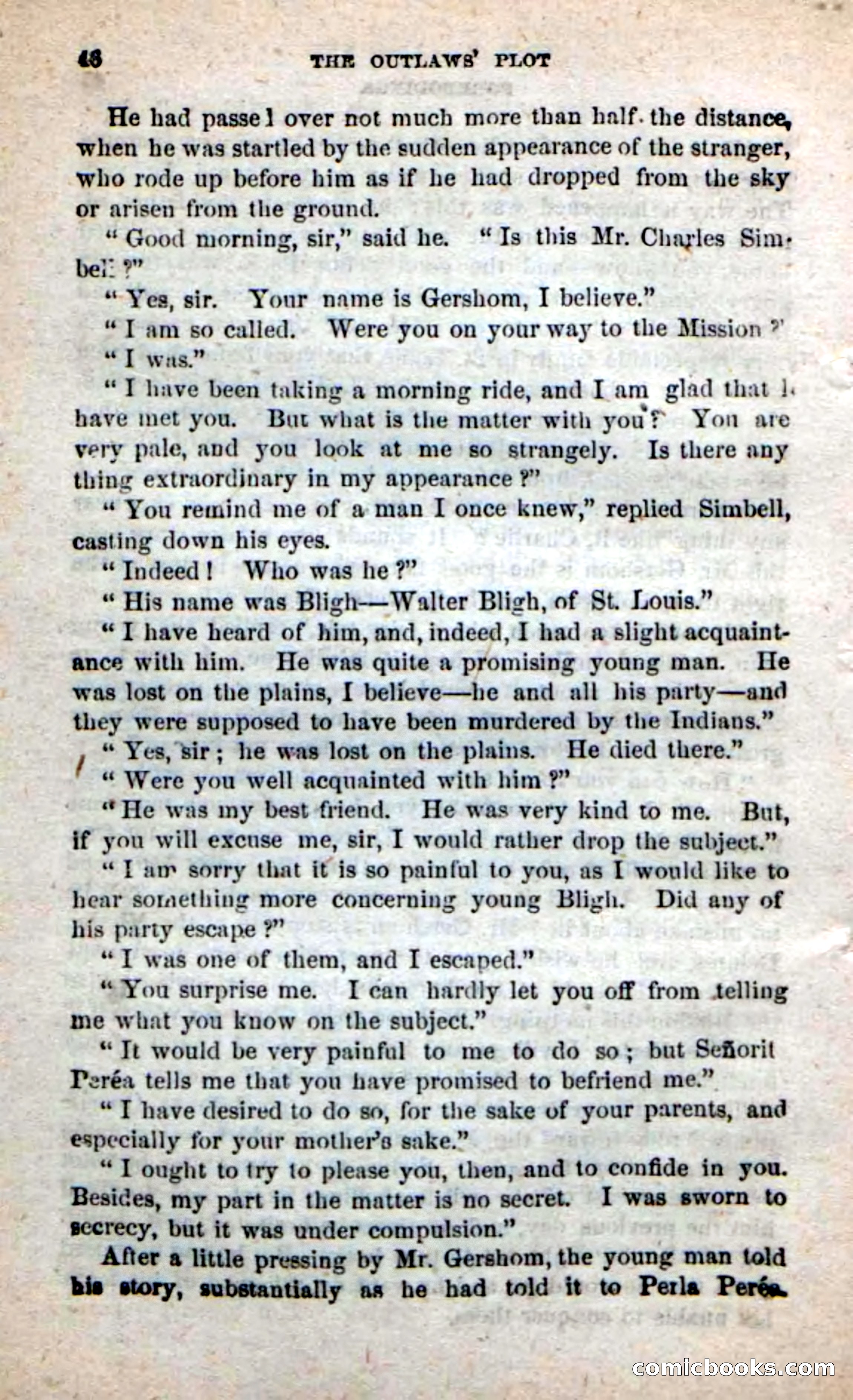 Beadle's New Dime Novels: Alone on the Plains — page 40 of 98
