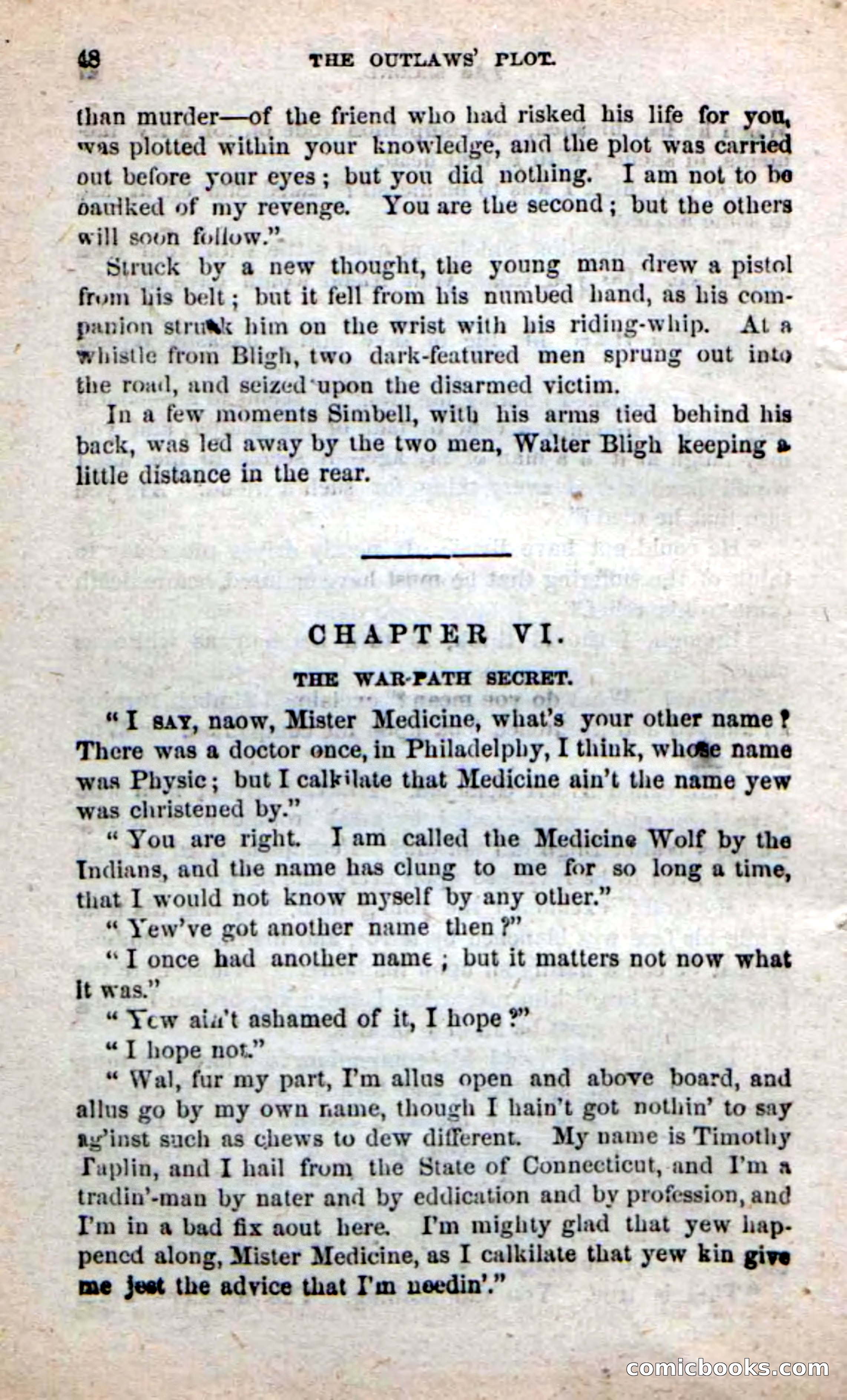 Beadle's New Dime Novels: Alone on the Plains — page 42 of 98