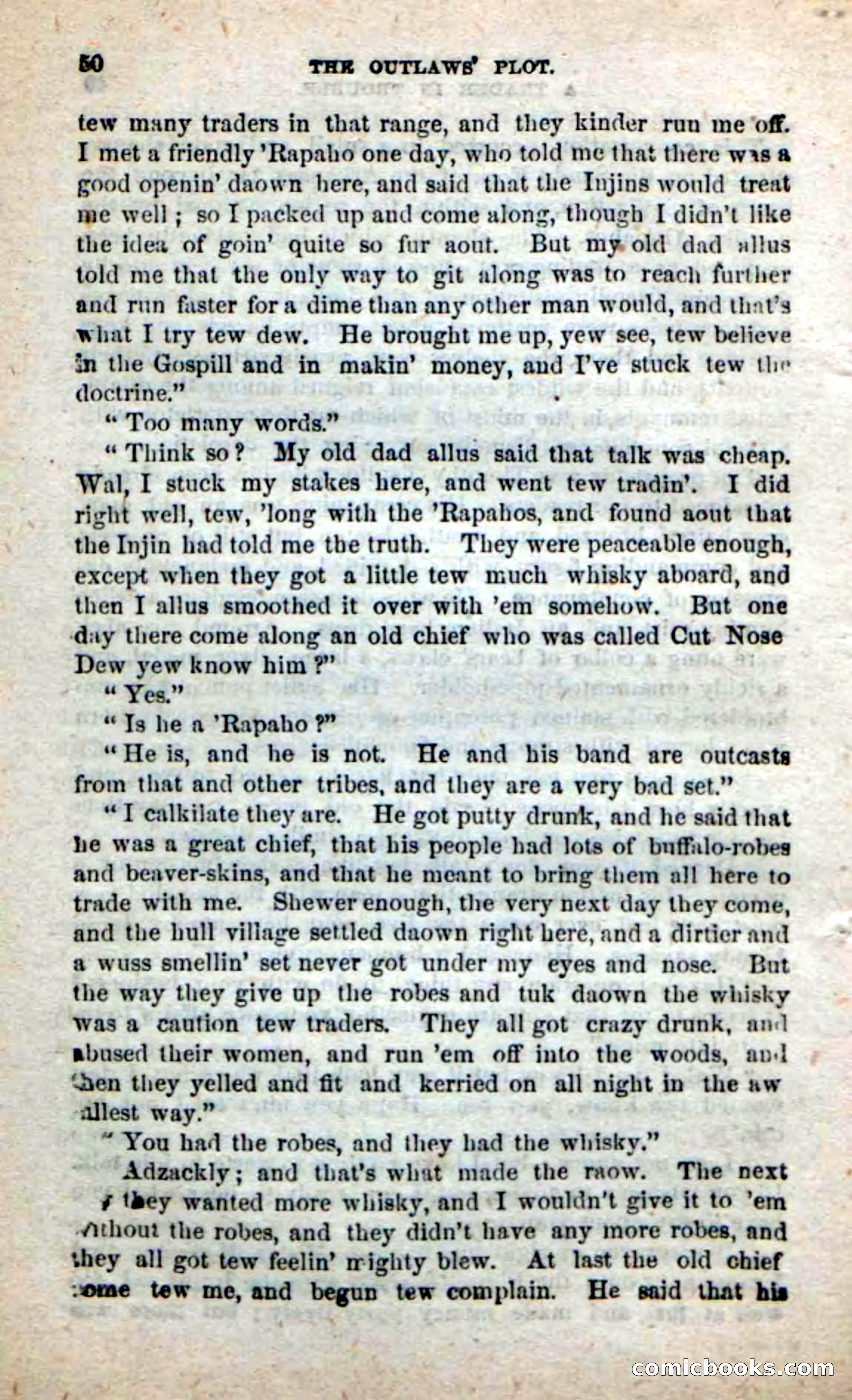 Beadle's New Dime Novels: Alone on the Plains — page 44 of 98