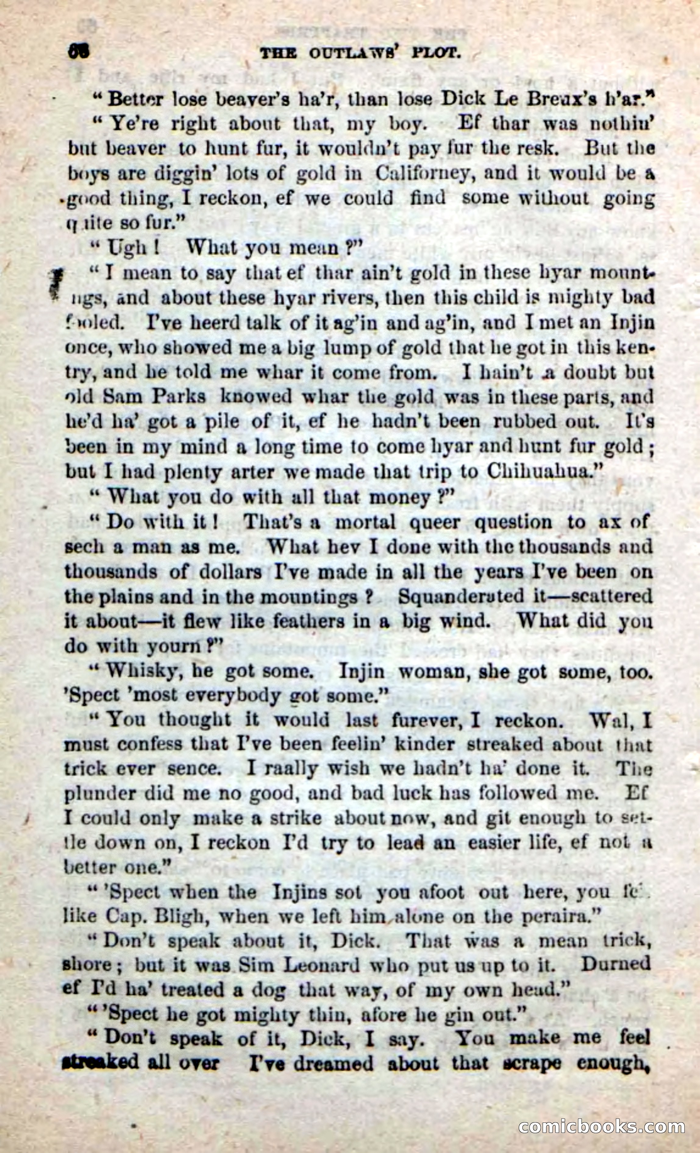 Beadle's New Dime Novels: Alone on the Plains — page 60 of 98