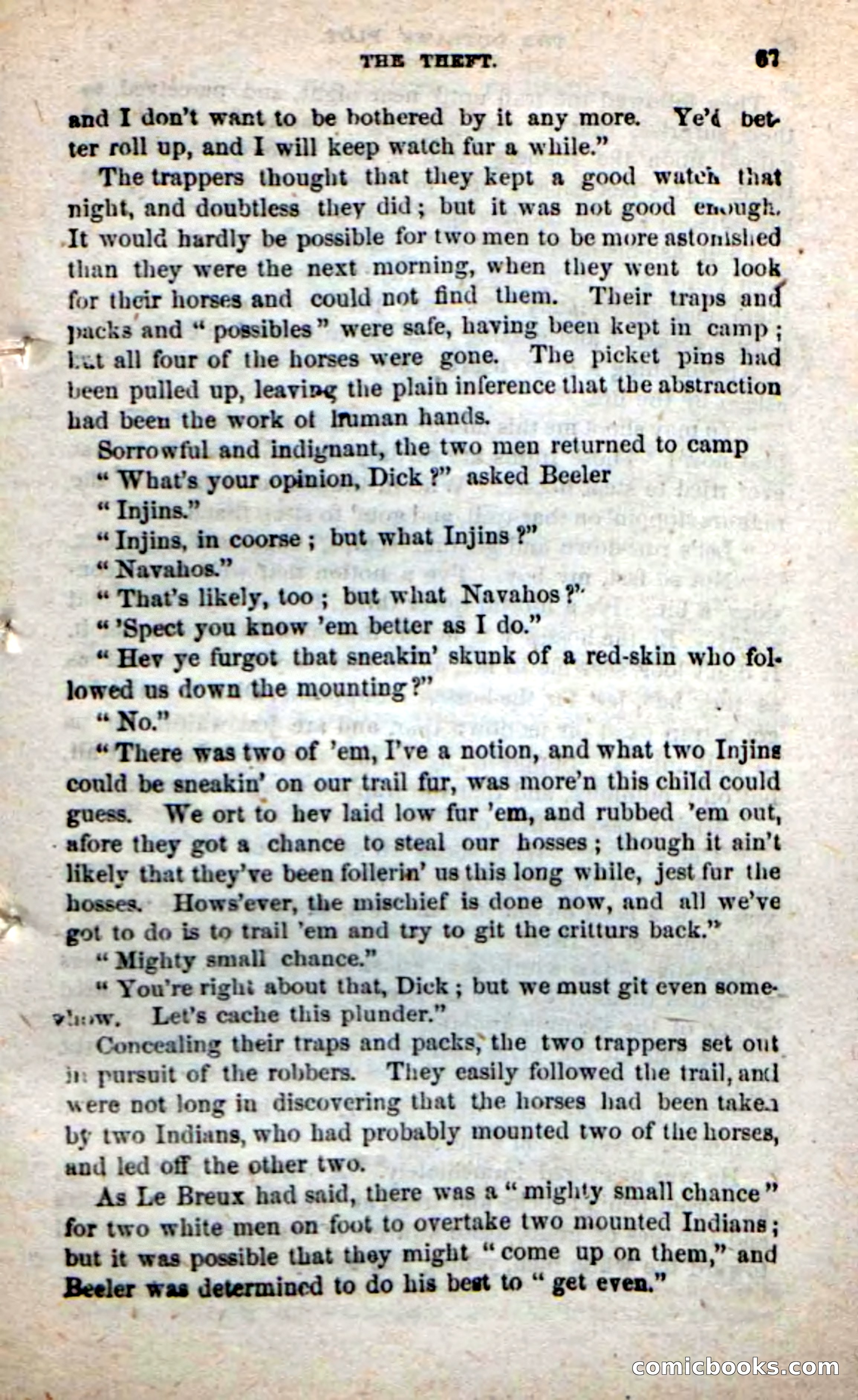 Beadle's New Dime Novels: Alone on the Plains — page 61 of 98