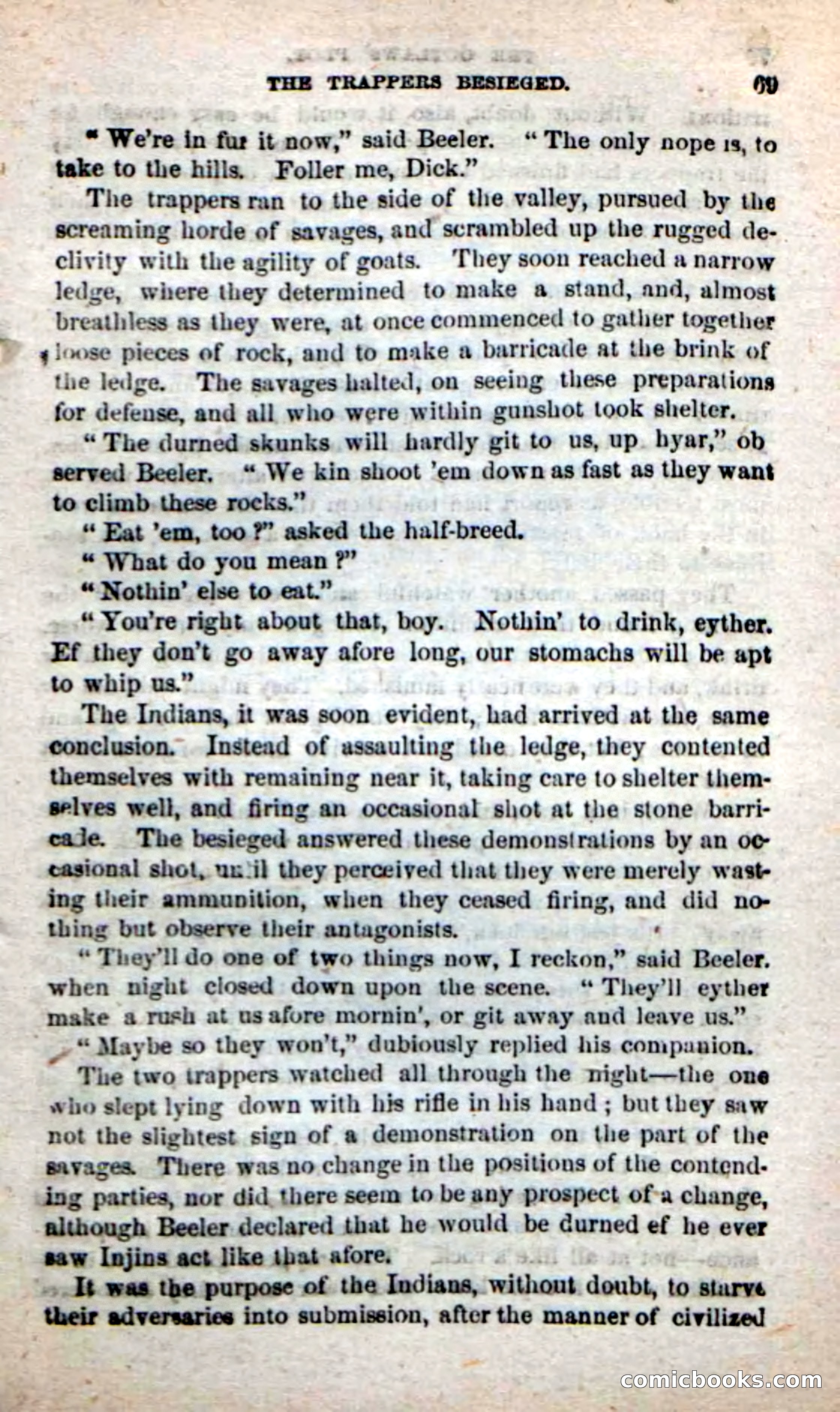 Beadle's New Dime Novels: Alone on the Plains — page 63 of 98