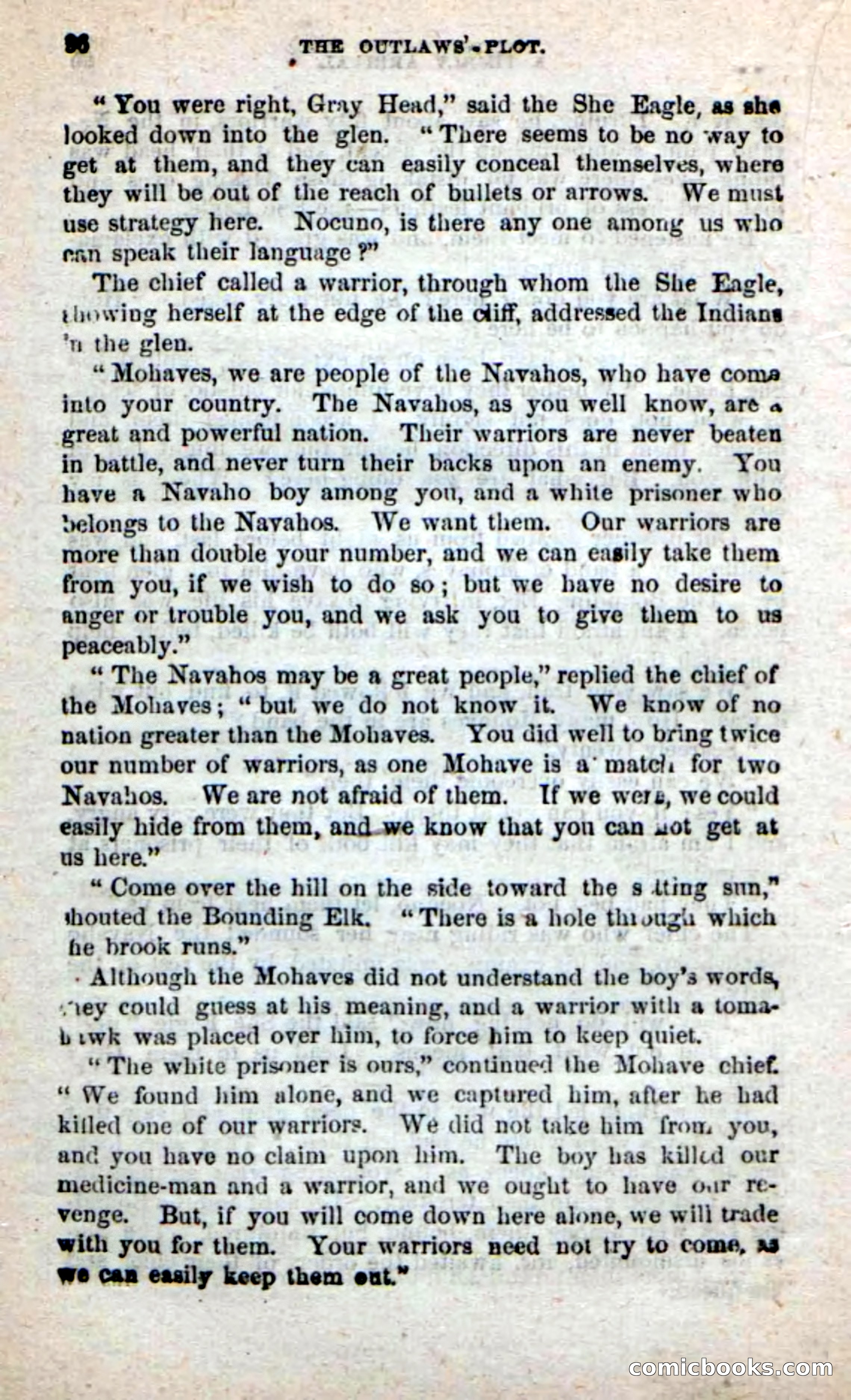Beadle's New Dime Novels: Alone on the Plains — page 80 of 98