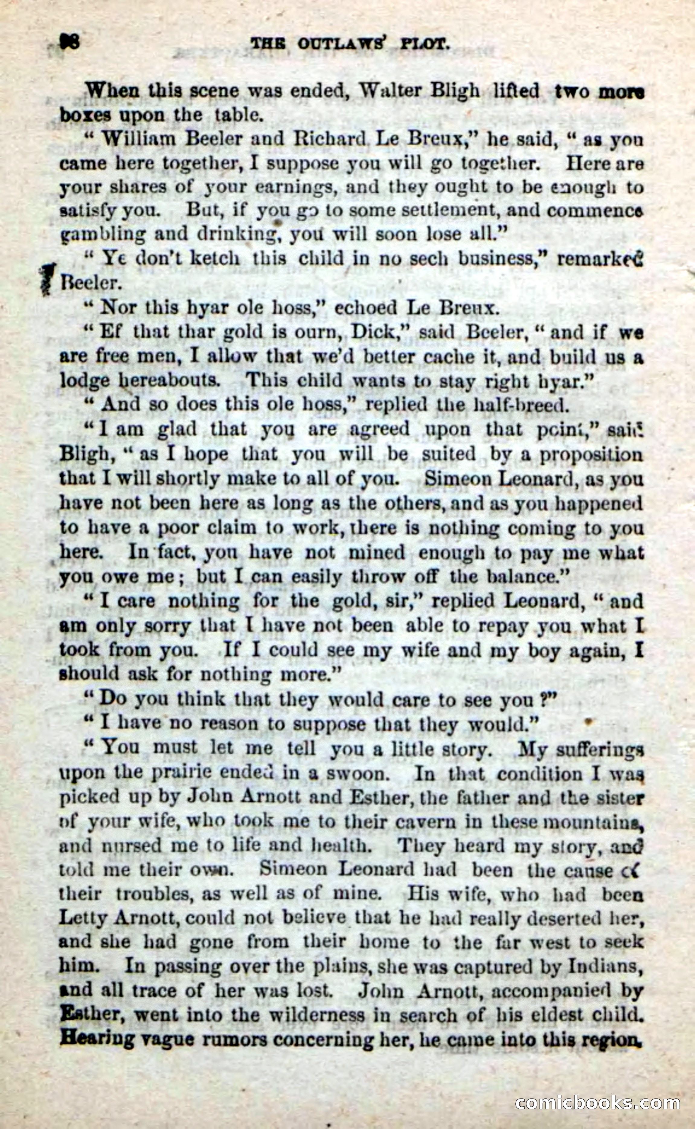 Beadle's New Dime Novels: Alone on the Plains — page 92 of 98