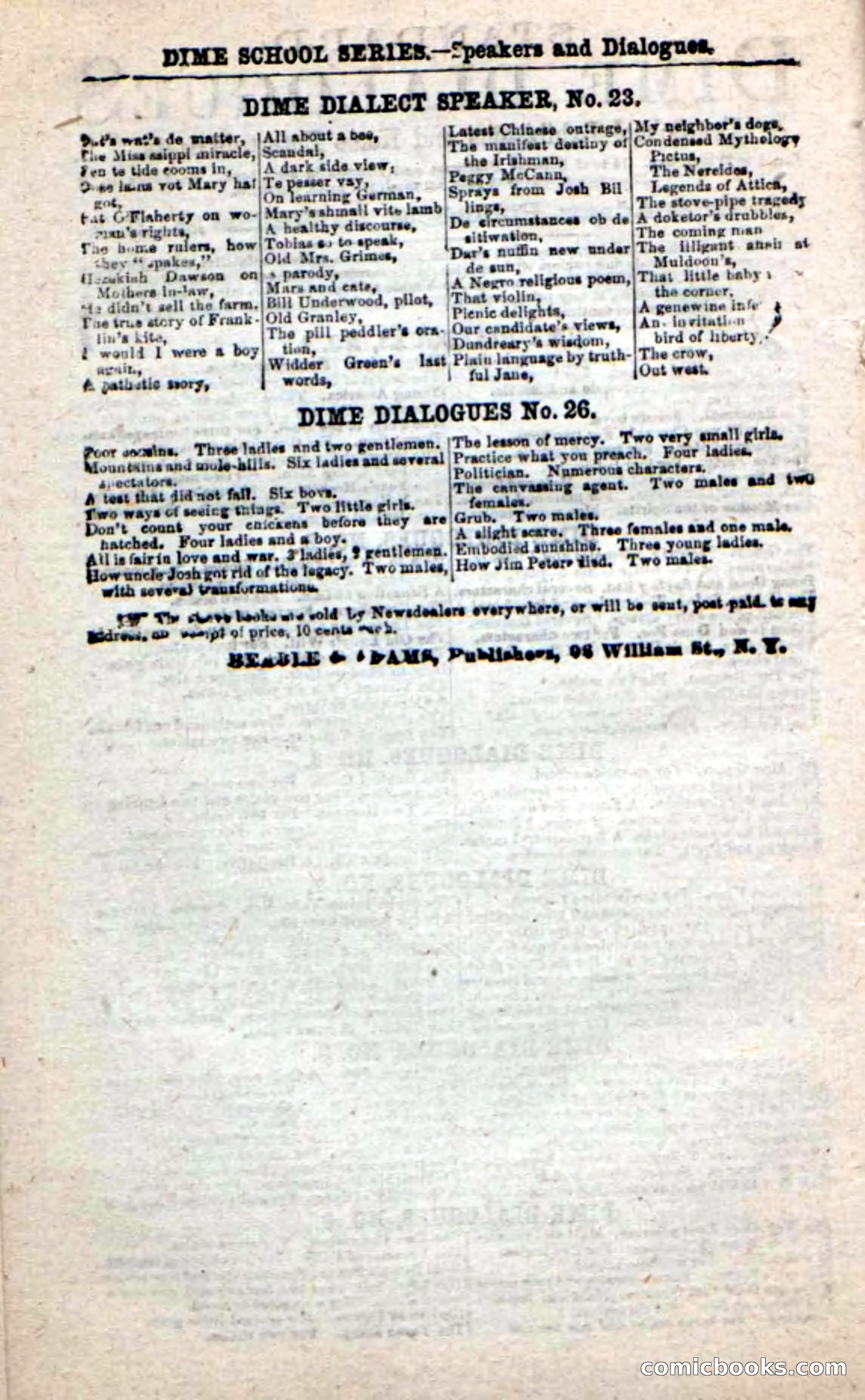 Beadle's New Dime Novels: Alone on the Plains — page 96 of 98