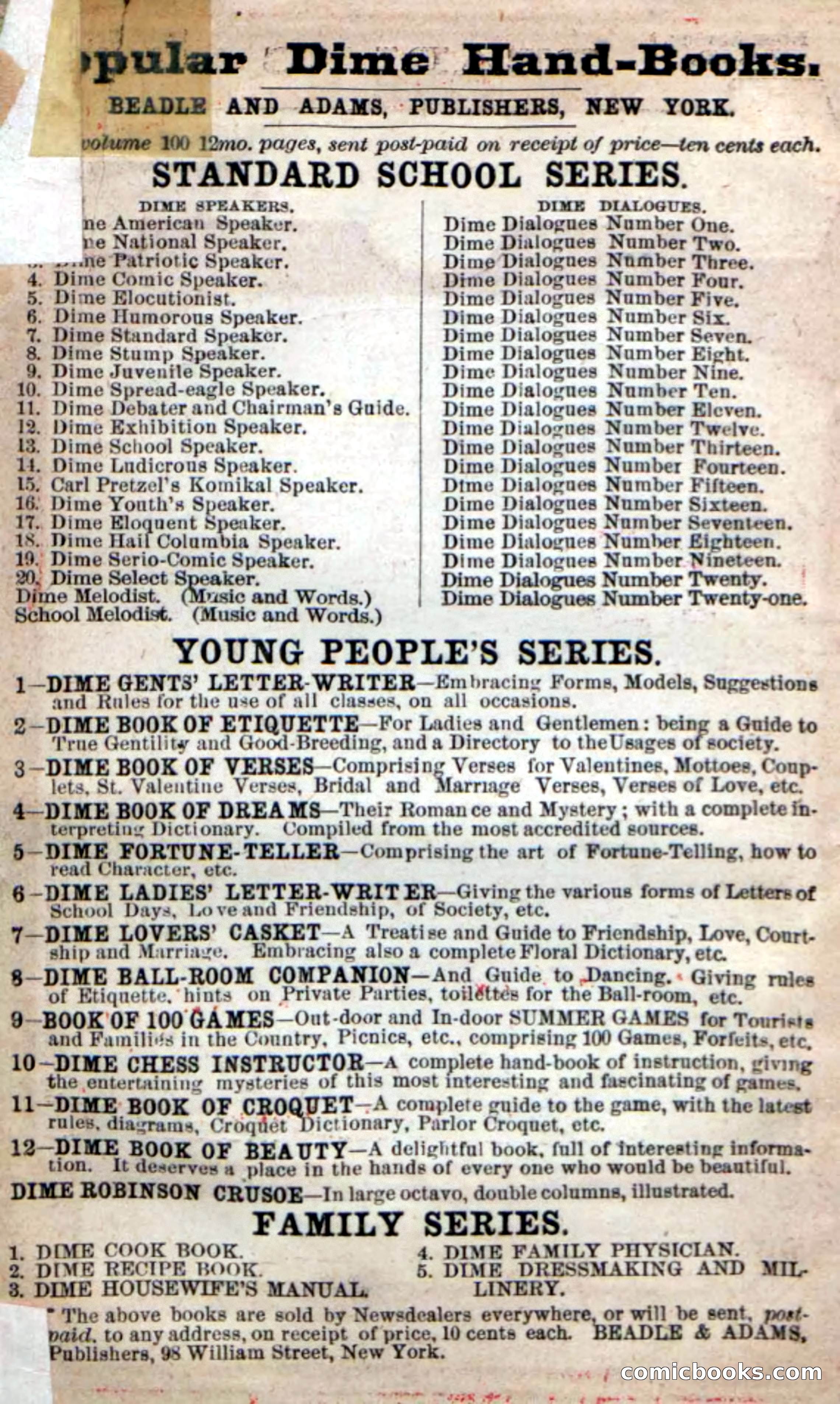 Beadle's New Dime Novels: Eagle Plume — page 2 of 98