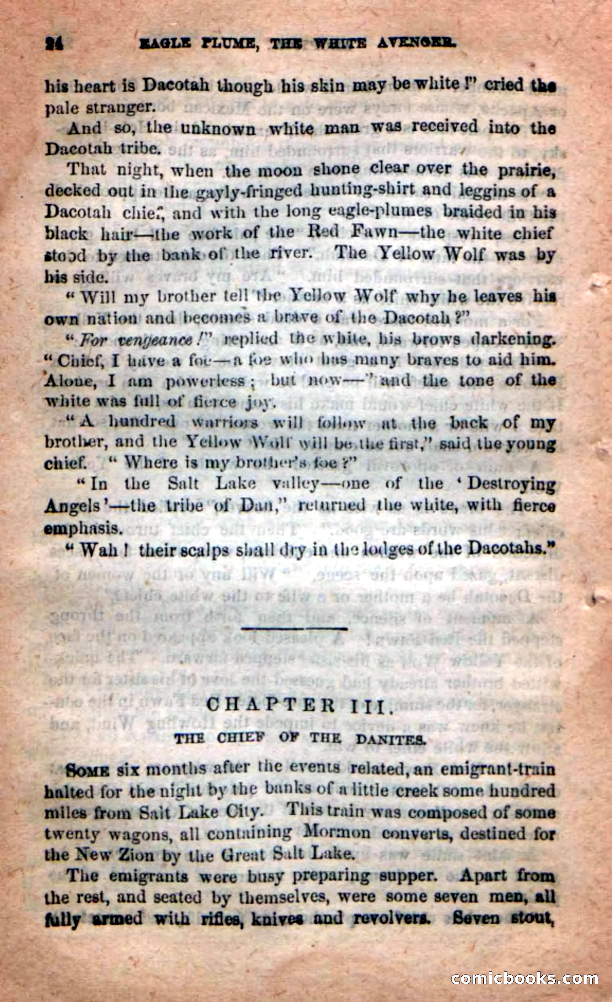 Beadle's New Dime Novels: Eagle Plume — page 20 of 98