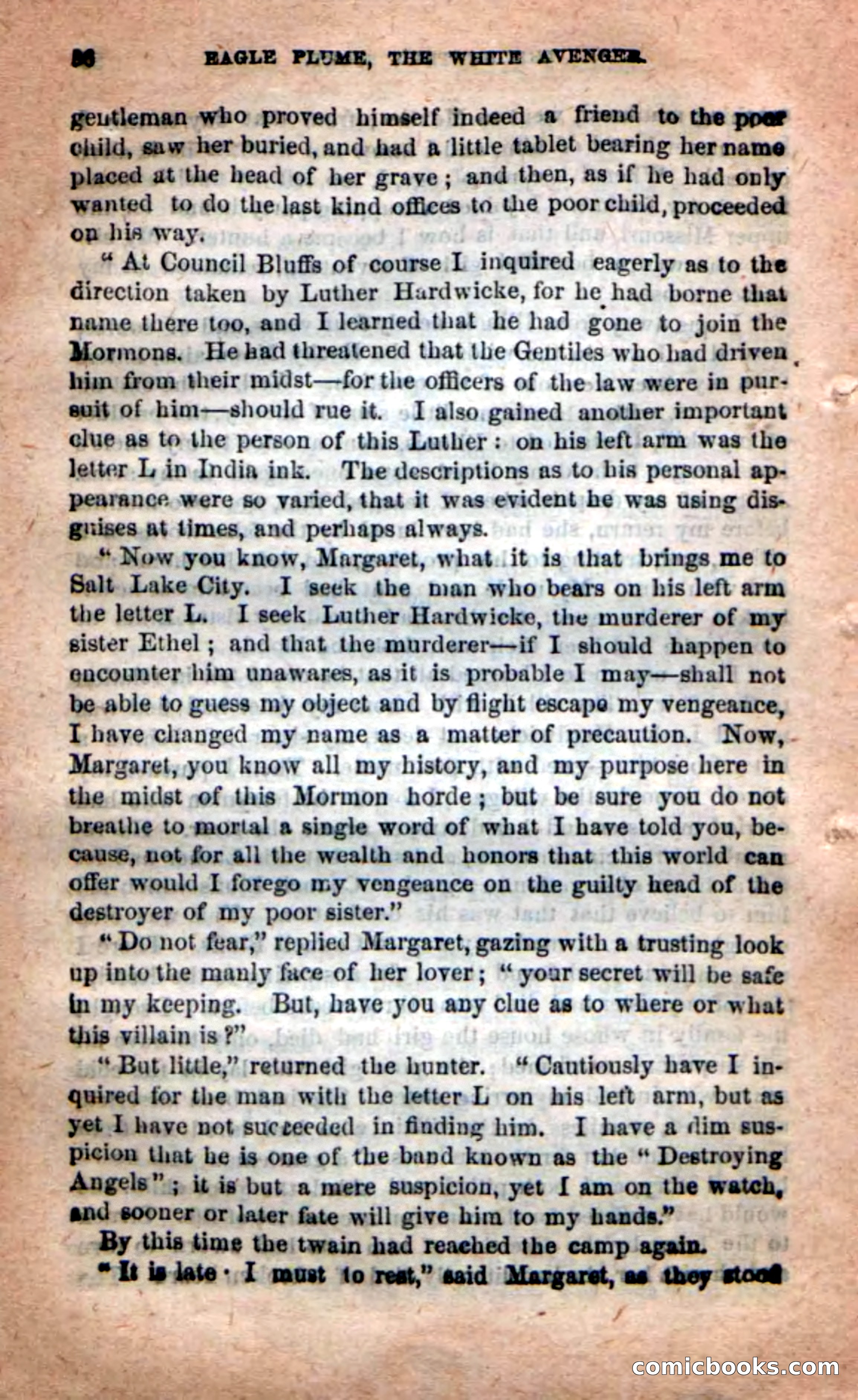 Beadle's New Dime Novels: Eagle Plume — page 32 of 98