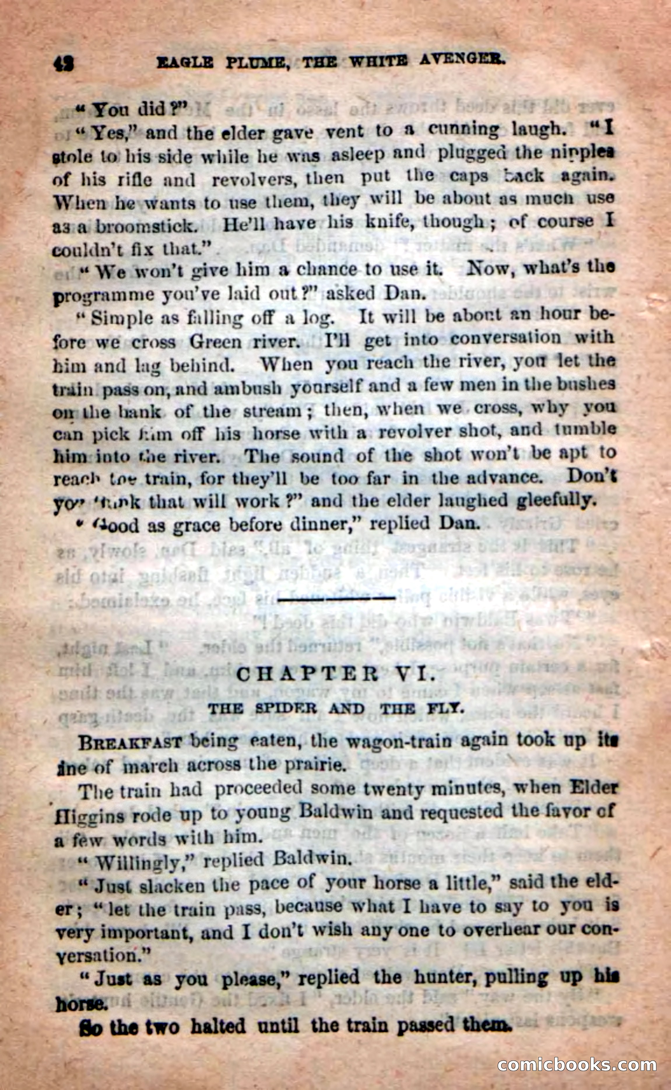 Beadle's New Dime Novels: Eagle Plume — page 38 of 98