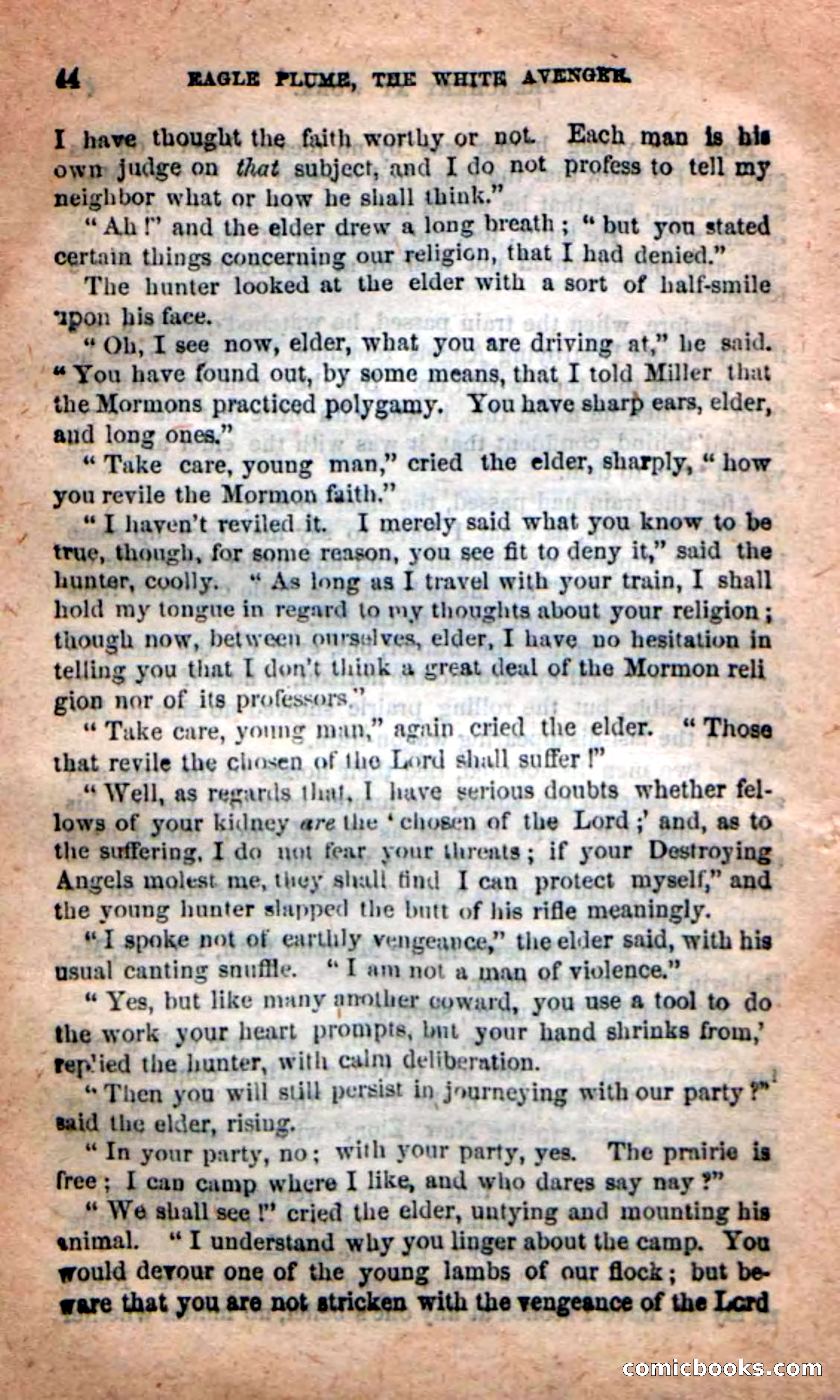 Beadle's New Dime Novels: Eagle Plume — page 40 of 98