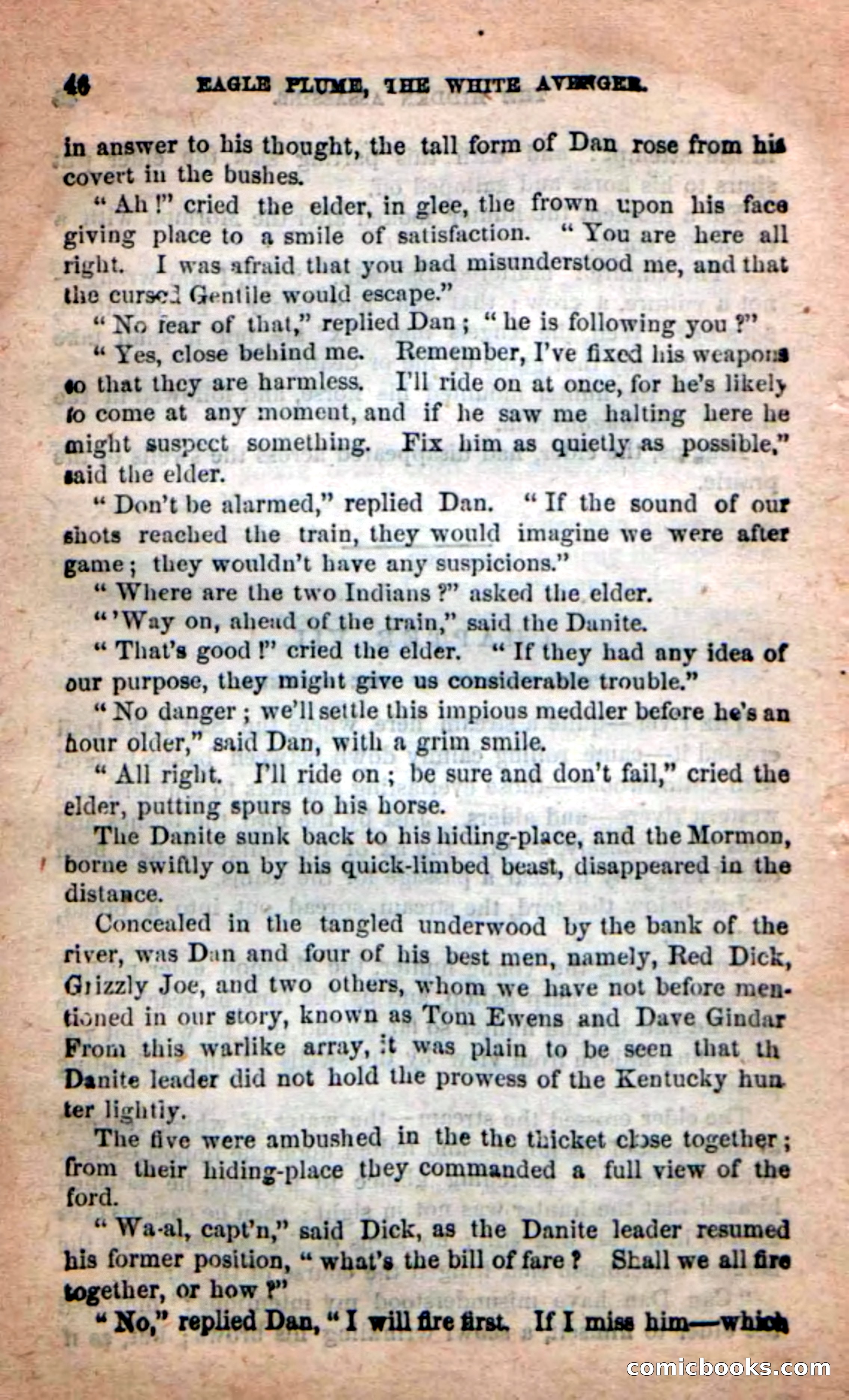 Beadle's New Dime Novels: Eagle Plume — page 42 of 98