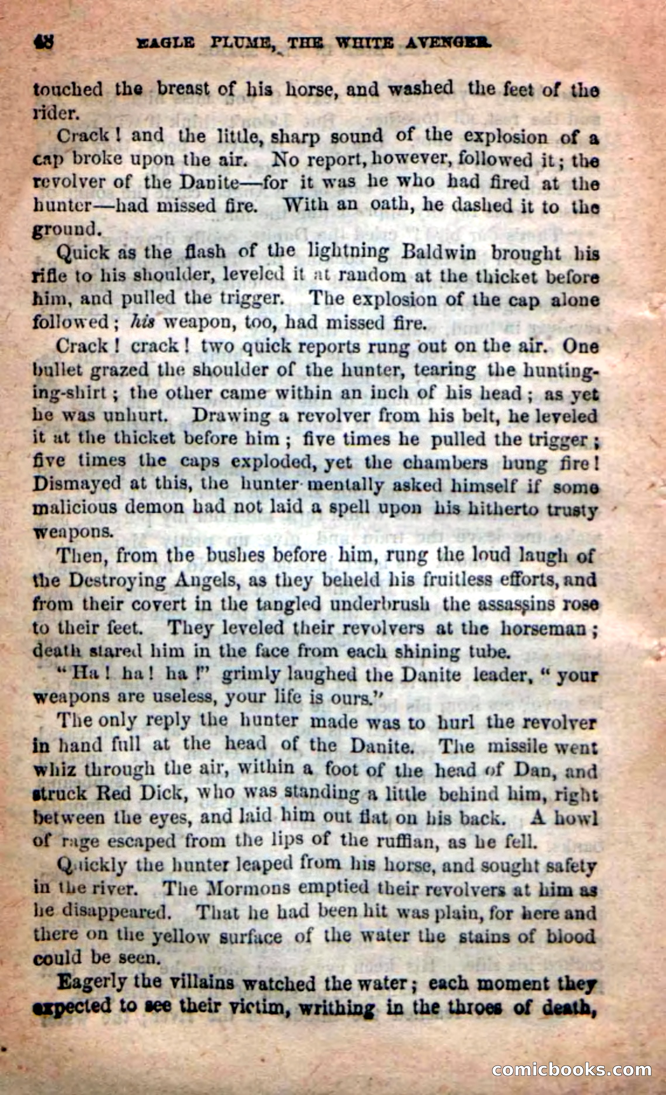Beadle's New Dime Novels: Eagle Plume — page 44 of 98