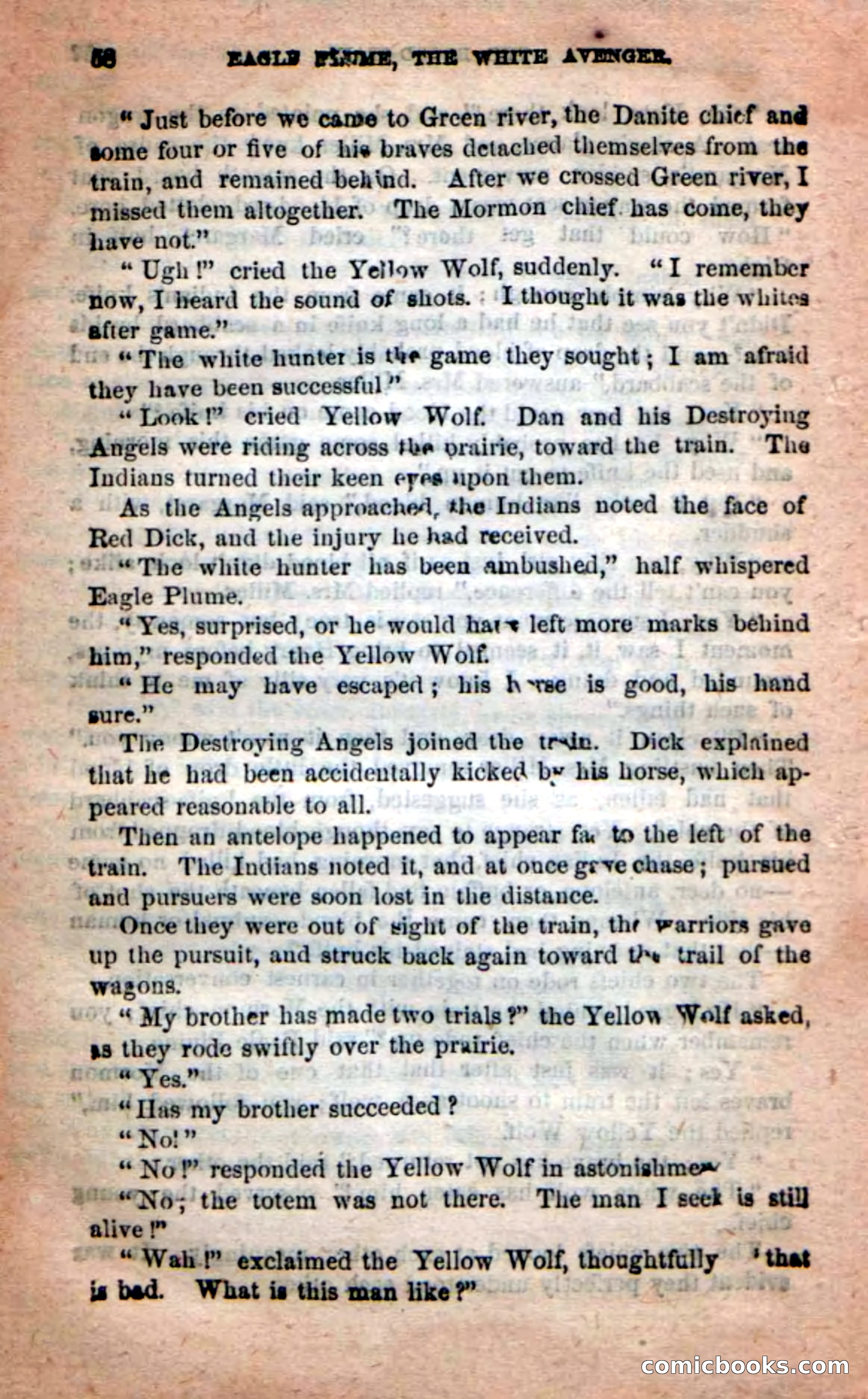 Beadle's New Dime Novels: Eagle Plume — page 54 of 98