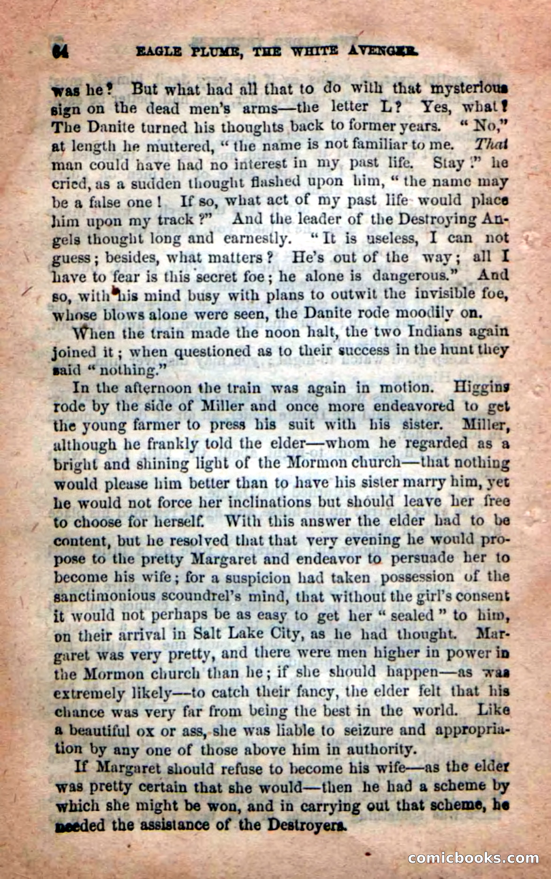 Beadle's New Dime Novels: Eagle Plume — page 60 of 98