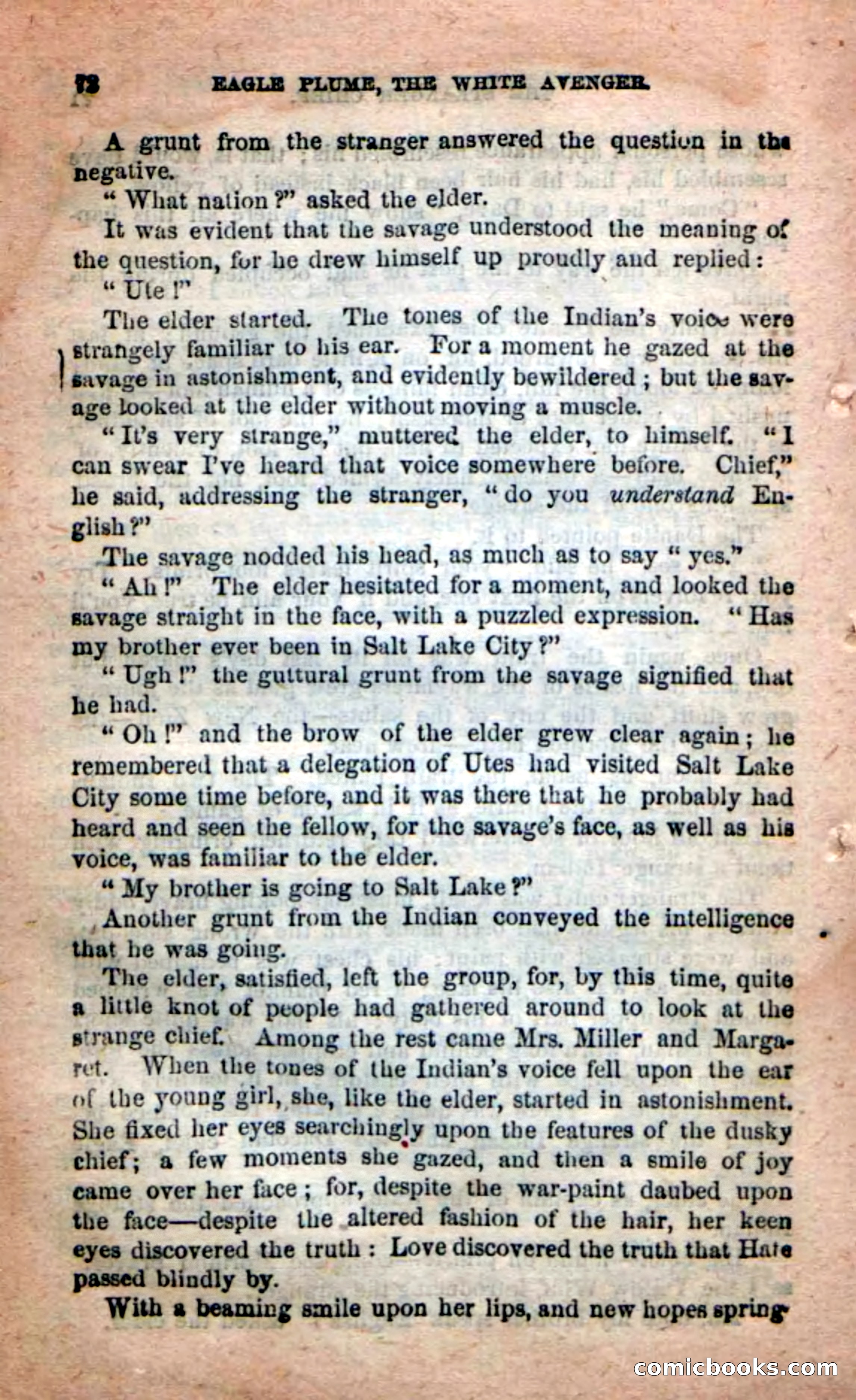 Beadle's New Dime Novels: Eagle Plume — page 68 of 98