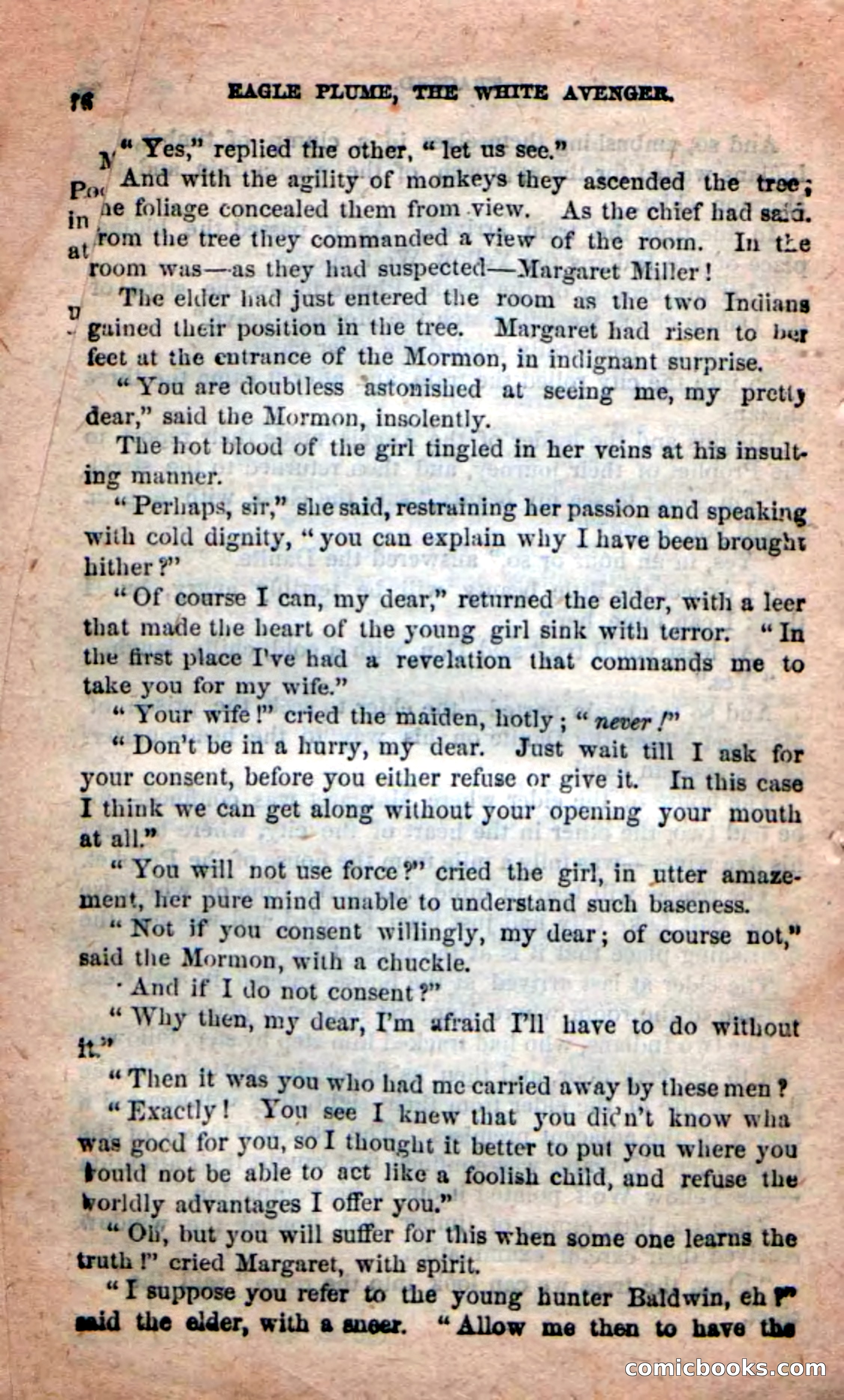 Beadle's New Dime Novels: Eagle Plume — page 74 of 98