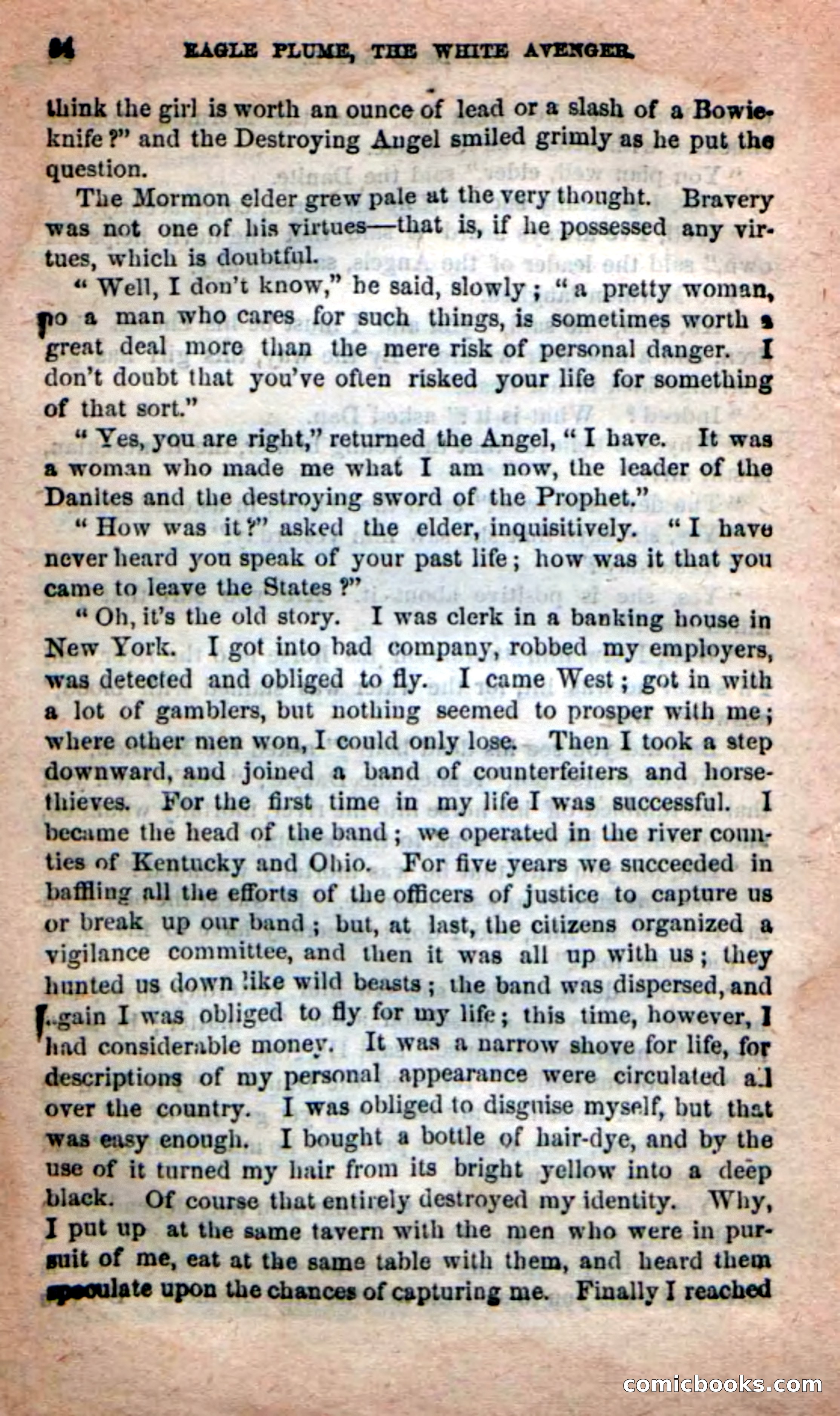 Beadle's New Dime Novels: Eagle Plume — page 80 of 98