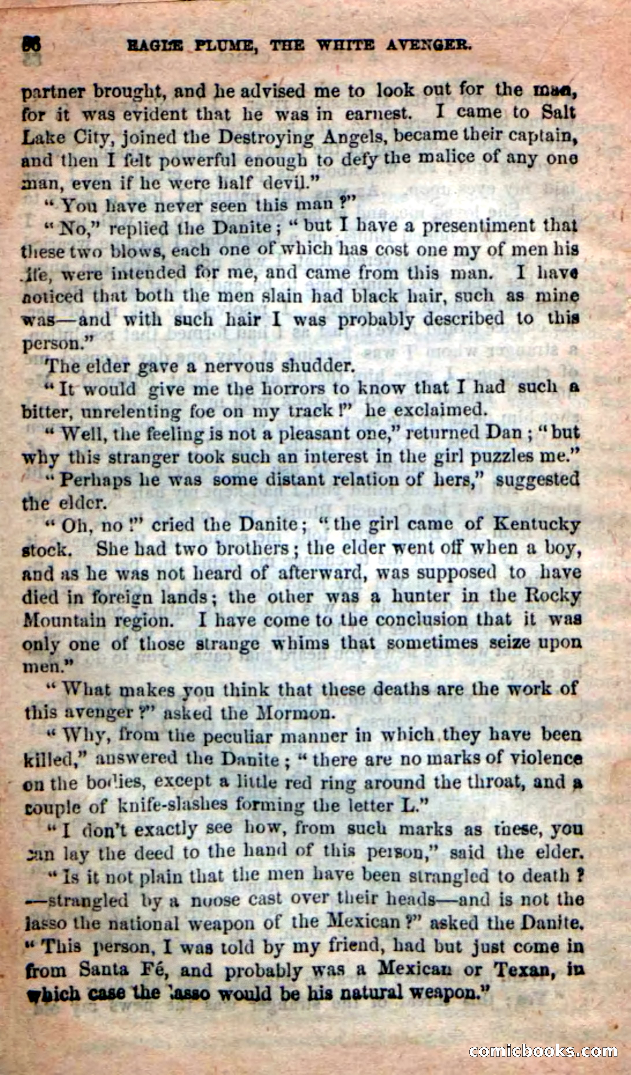 Beadle's New Dime Novels: Eagle Plume — page 82 of 98