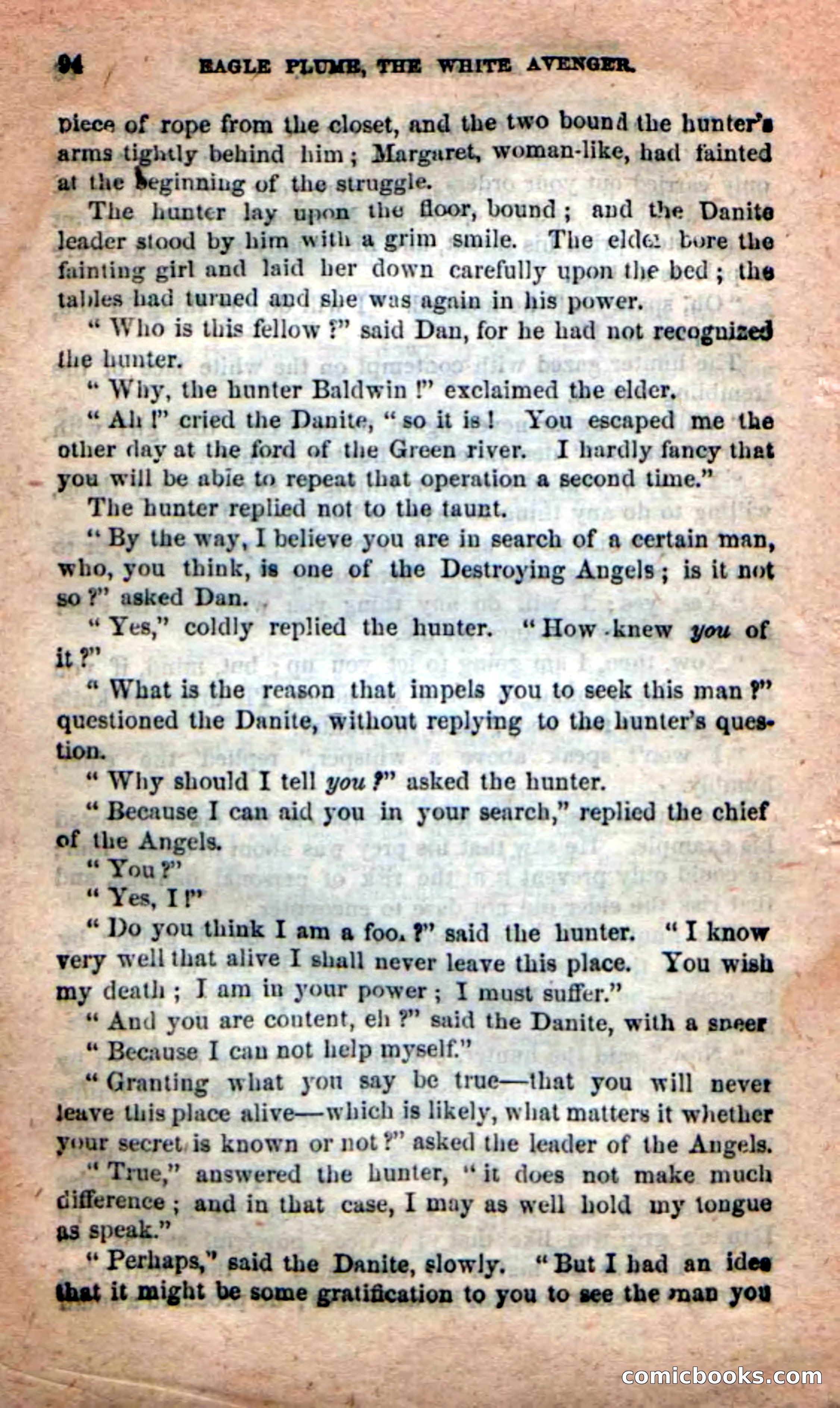 Beadle's New Dime Novels: Eagle Plume — page 90 of 98