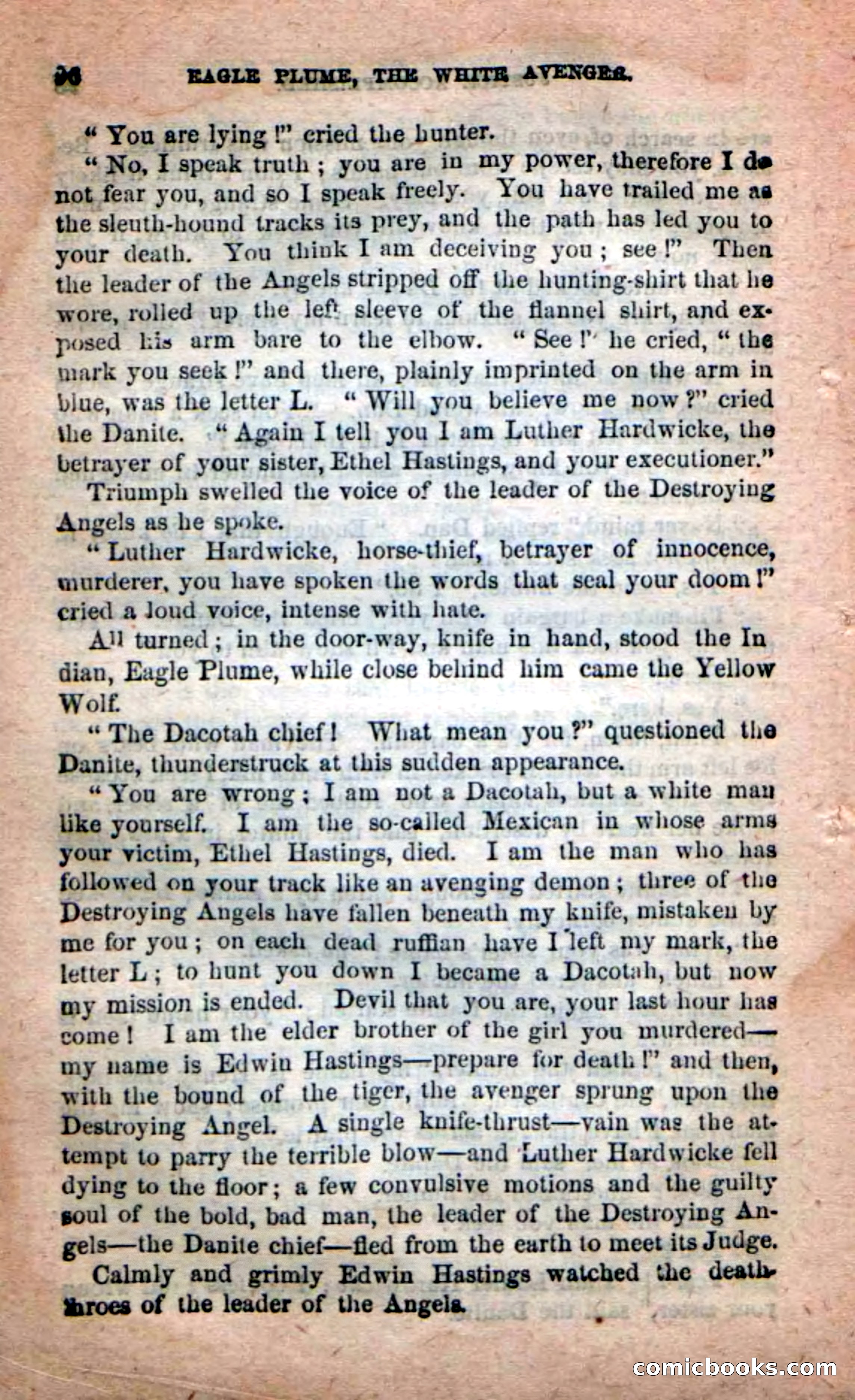 Beadle's New Dime Novels: Eagle Plume — page 92 of 98