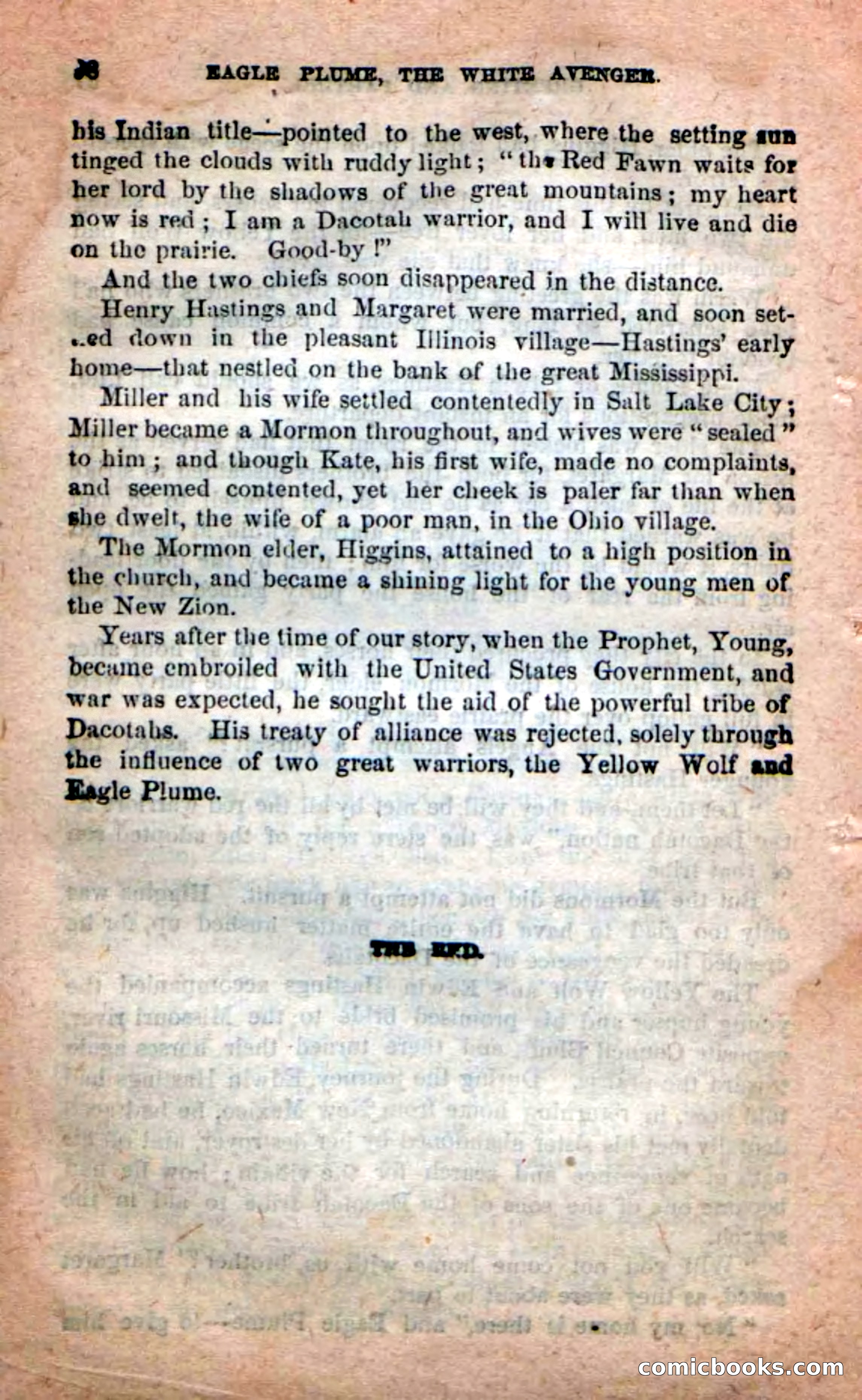 Beadle's New Dime Novels: Eagle Plume — page 94 of 98