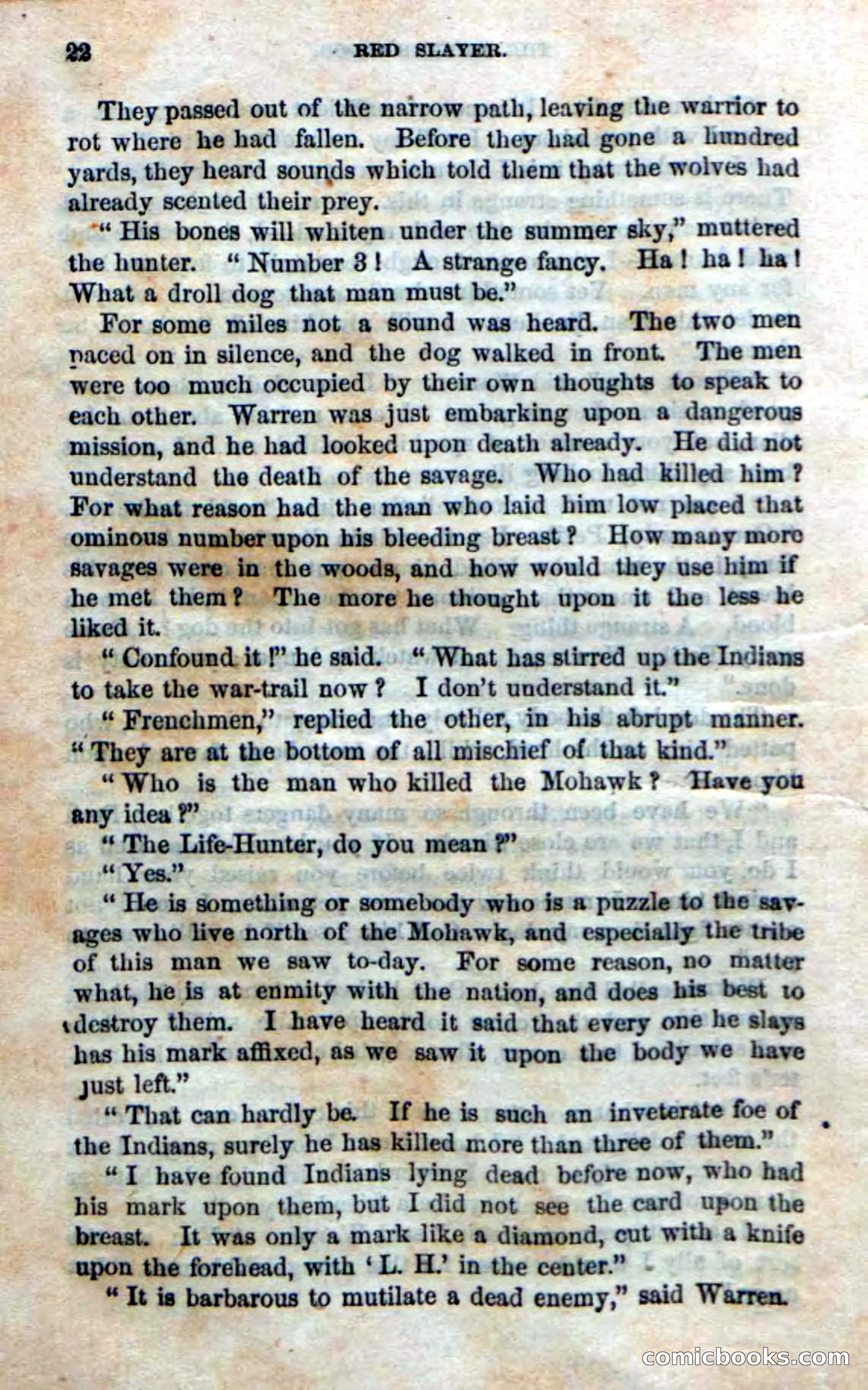Beadle's New Dime Novels: Red Slayer — page 18 of 100