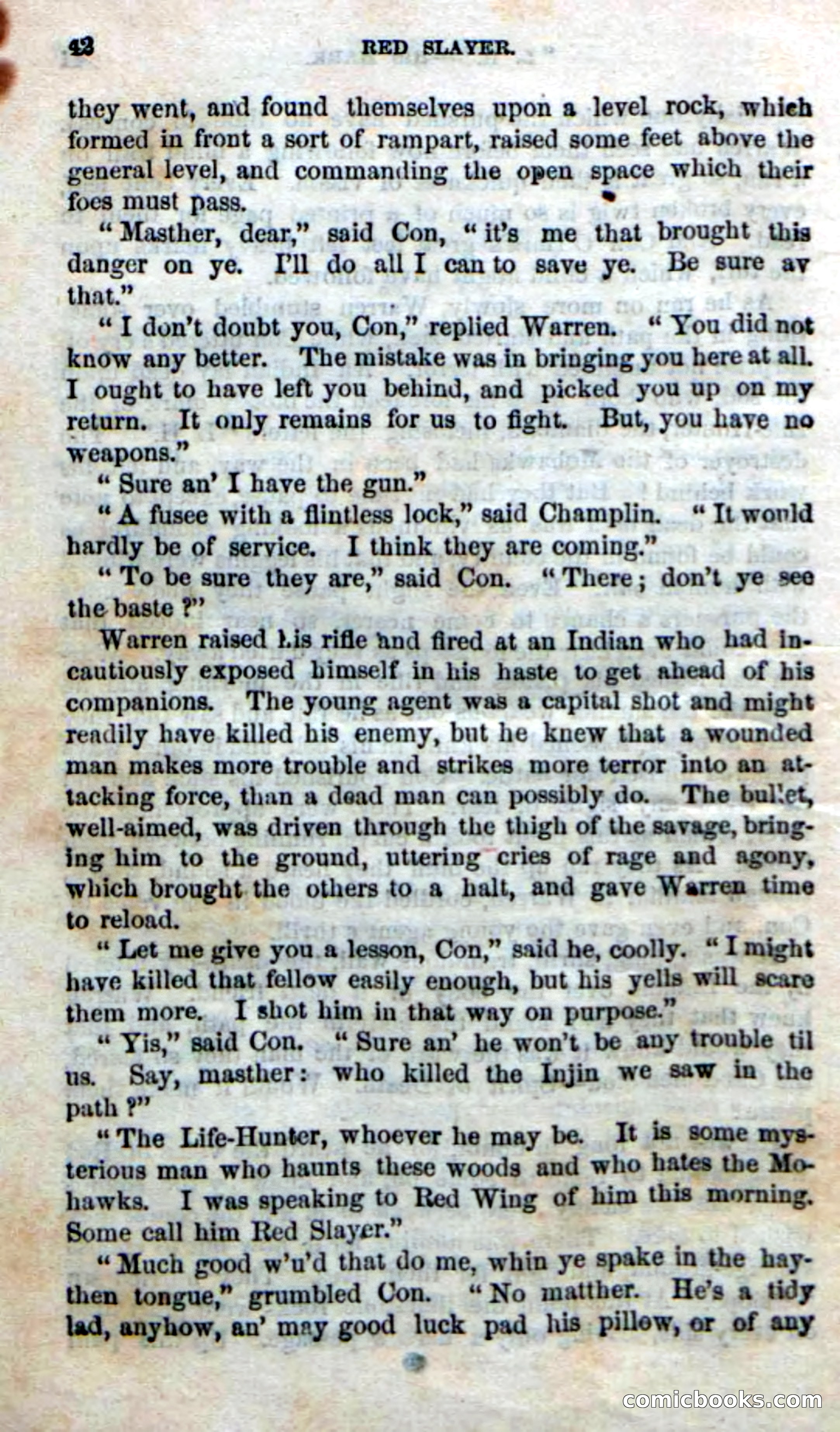Beadle's New Dime Novels: Red Slayer — page 38 of 100