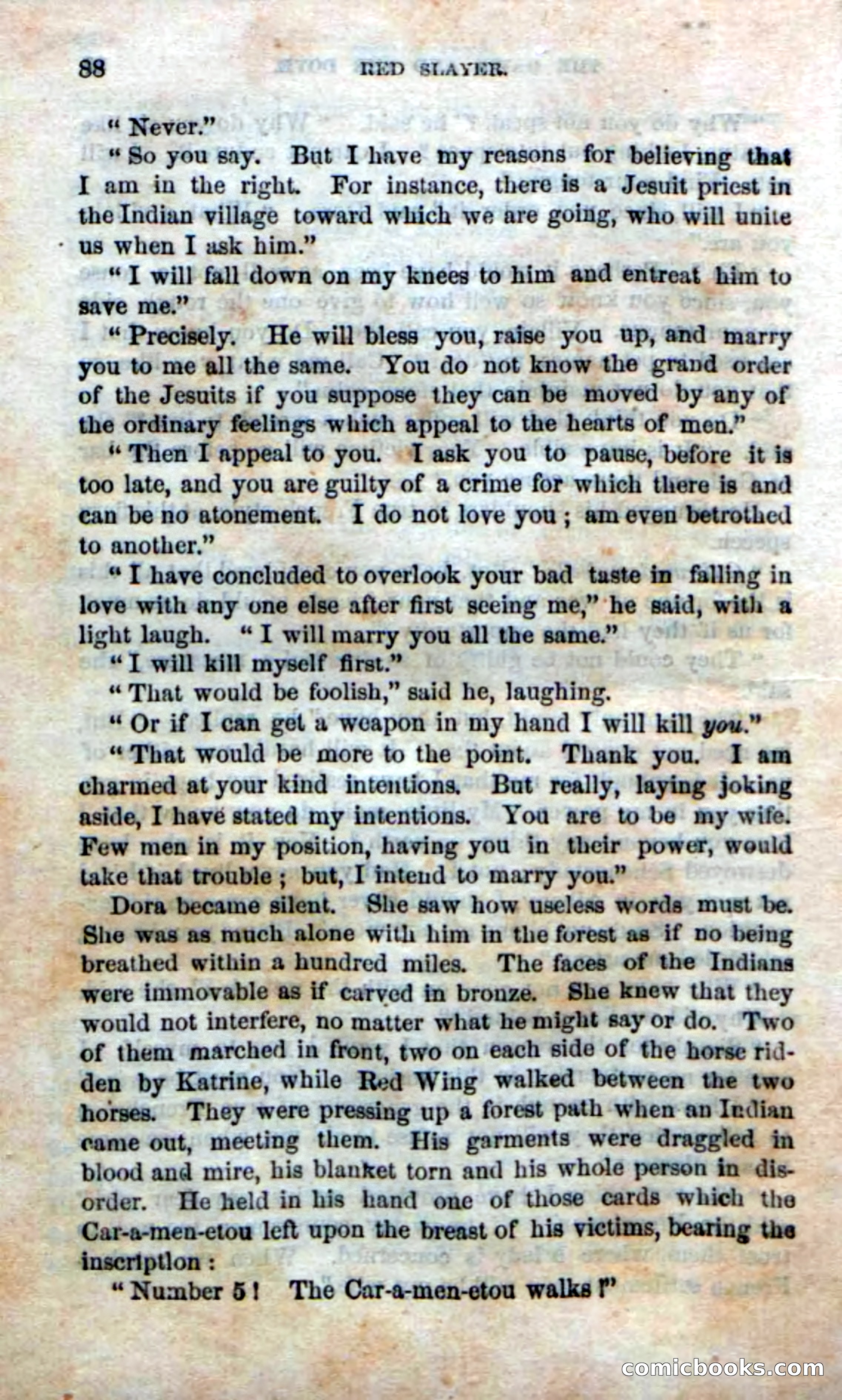 Beadle's New Dime Novels: Red Slayer — page 84 of 100